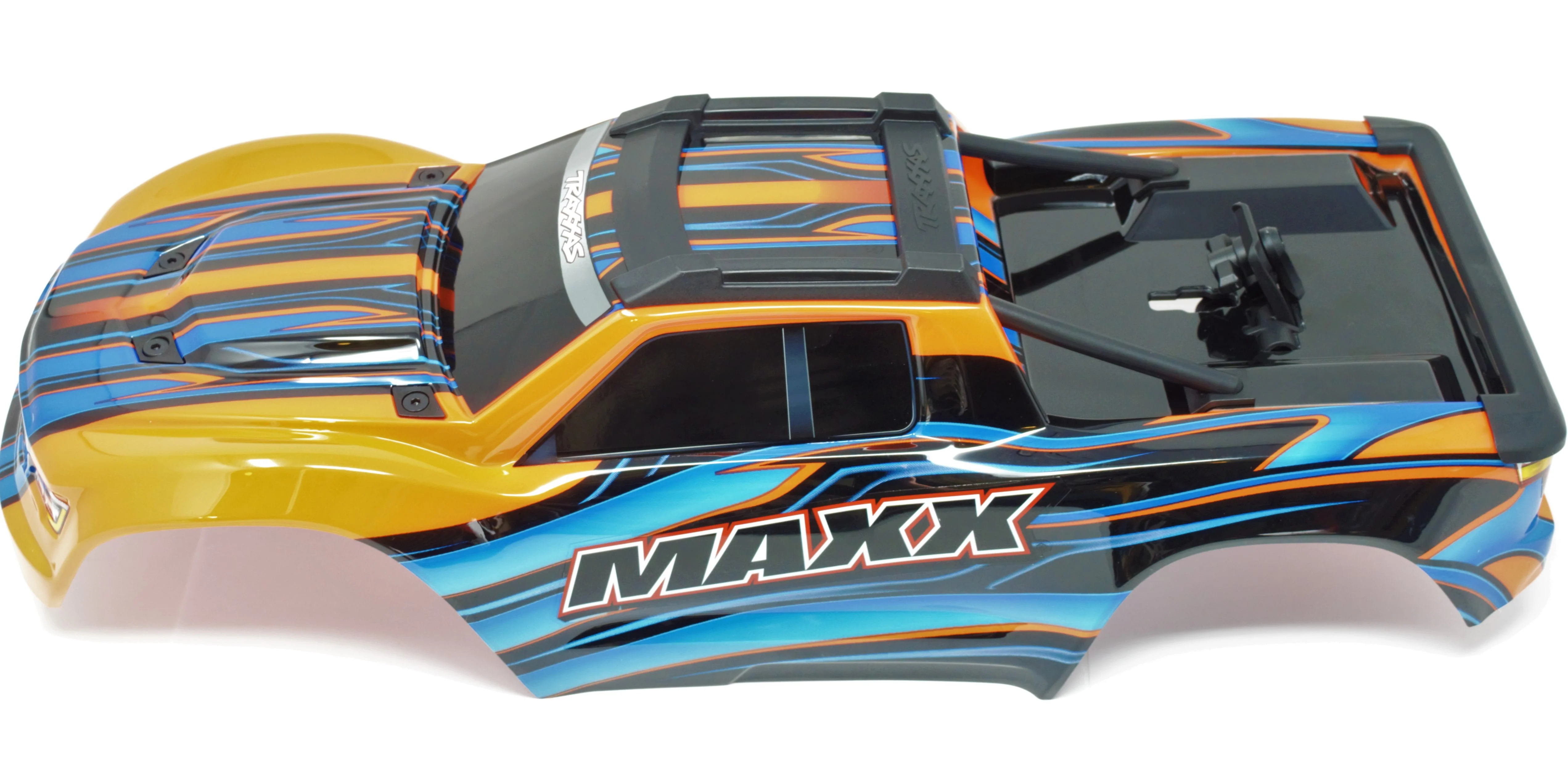 1/10 MAXX BODY cover Shell (ORANGE Painted ProGraphics, clipless Traxxas 89076-4