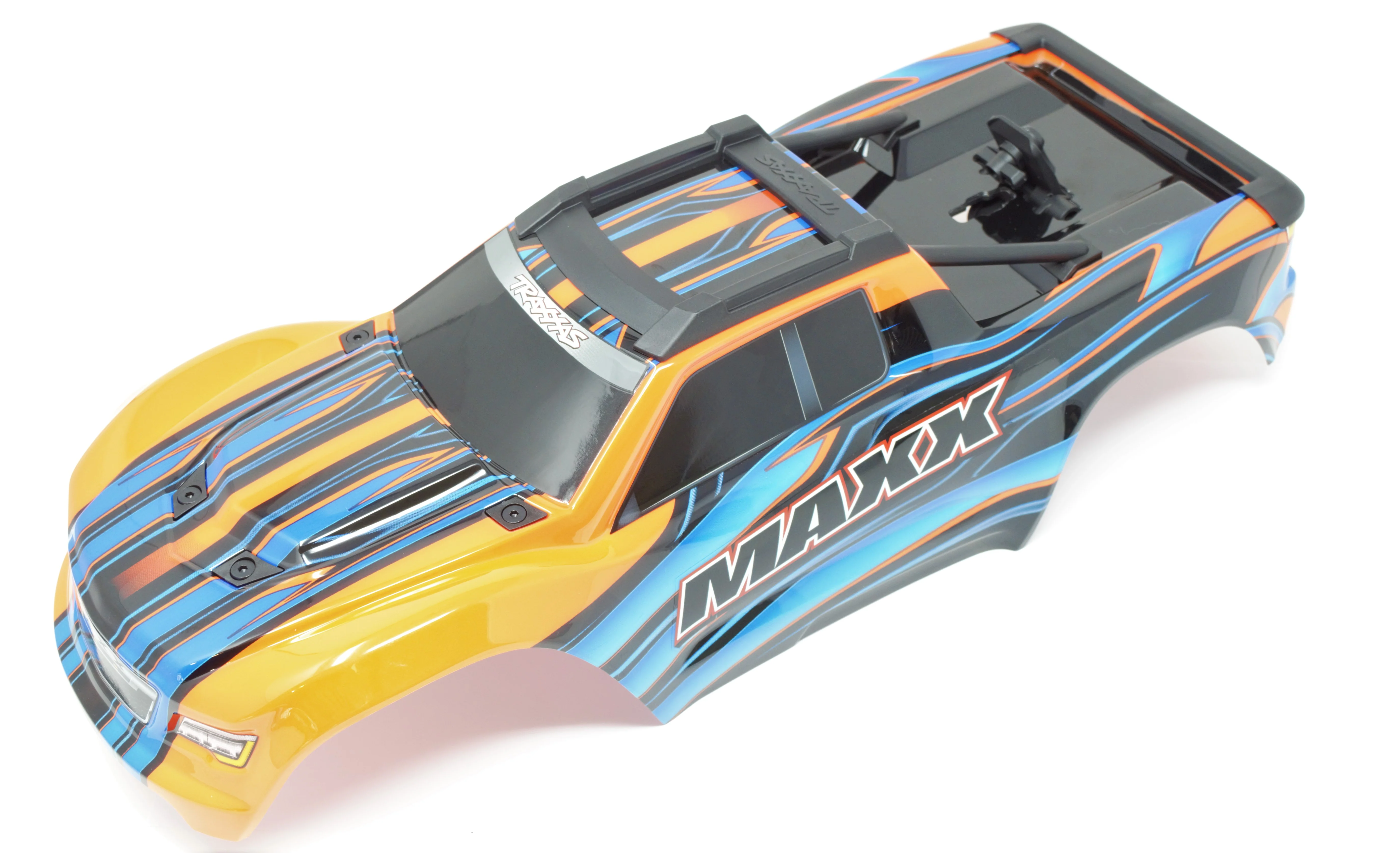 1/10 MAXX BODY cover Shell (ORANGE Painted ProGraphics, clipless Traxxas 89076-4 - Image 2