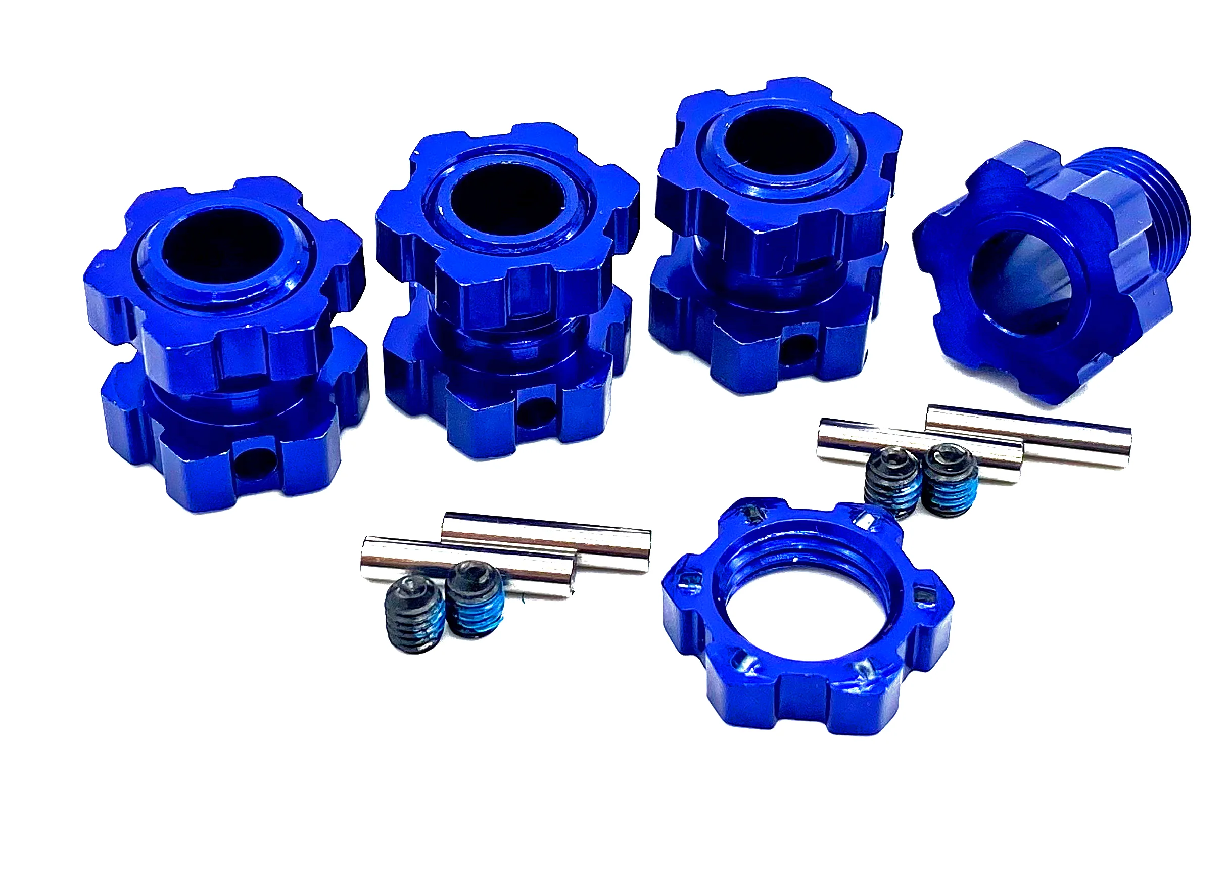 1/10 MAXX Ultimate - 17mm Hex Hubs BLUE (nuts Wheel hubs pins screws  89087-4
