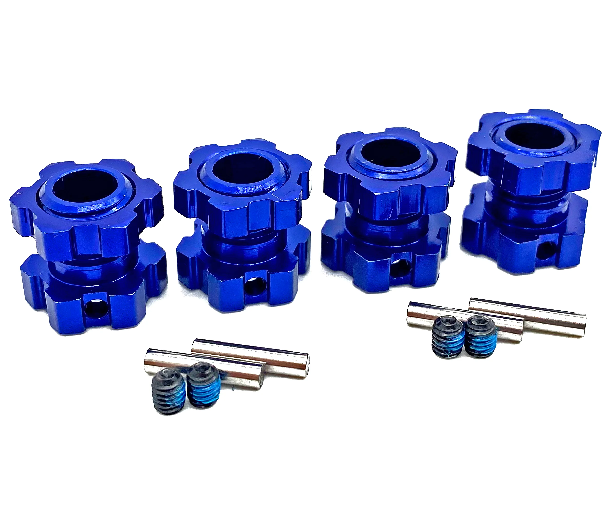 1/10 MAXX Ultimate - 17mm Hex Hubs BLUE (nuts Wheel hubs pins screws  89087-4 - Image 2