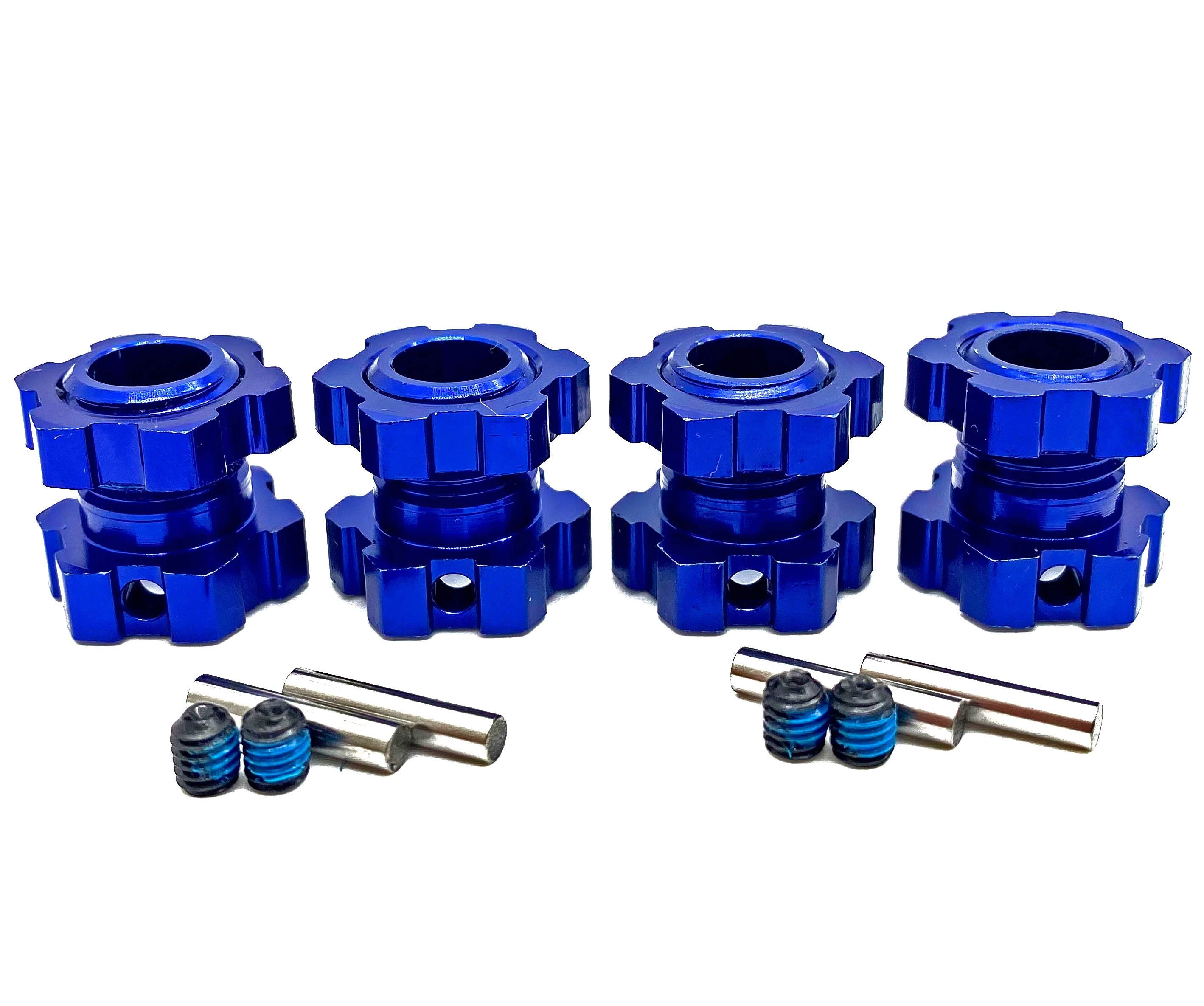 1/10 MAXX Ultimate - 17mm Hex Hubs BLUE (nuts Wheel hubs pins screws  89087-4 - Image 3