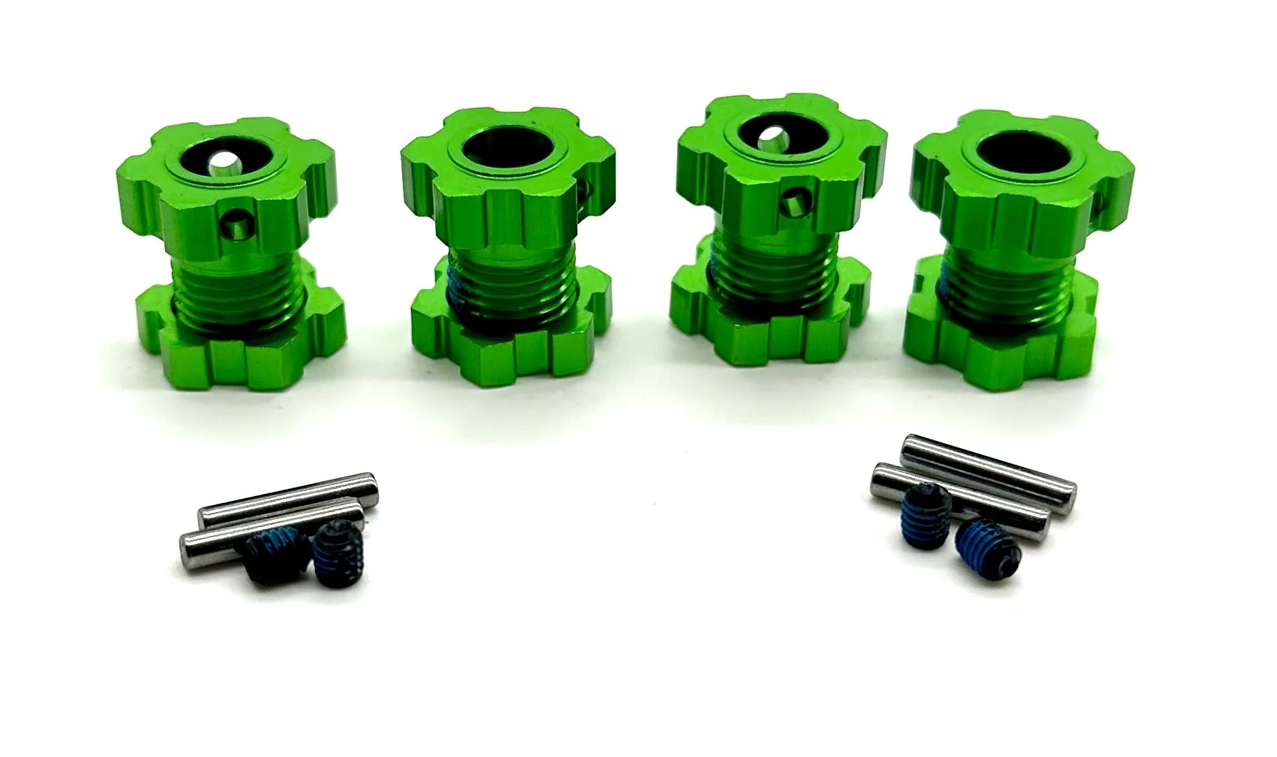 1/10 MAXX Ultimate - 17mm Hex Hubs GREEN (nuts Wheel hubs pins screws 89087-4 - Image 2