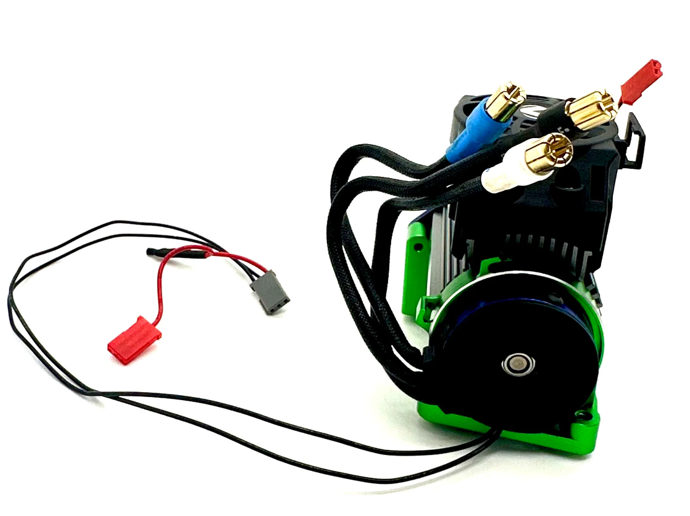 1/10 MAXX Ultimate MOTOR ASSEMBLY Green w/mounts, sink and fan 89087-4 - Image 2