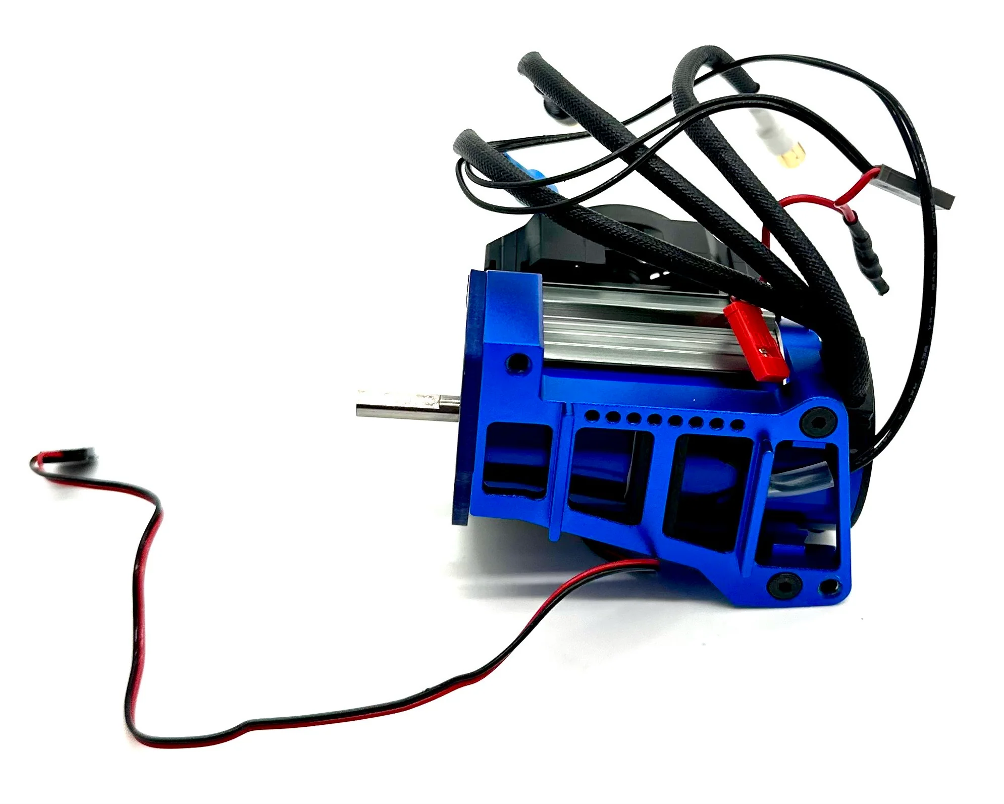 1/10 MAXX Ultimate MOTOR ASSEMBLY Blue w/mounts, sink and fan 89087-4 - Image 4