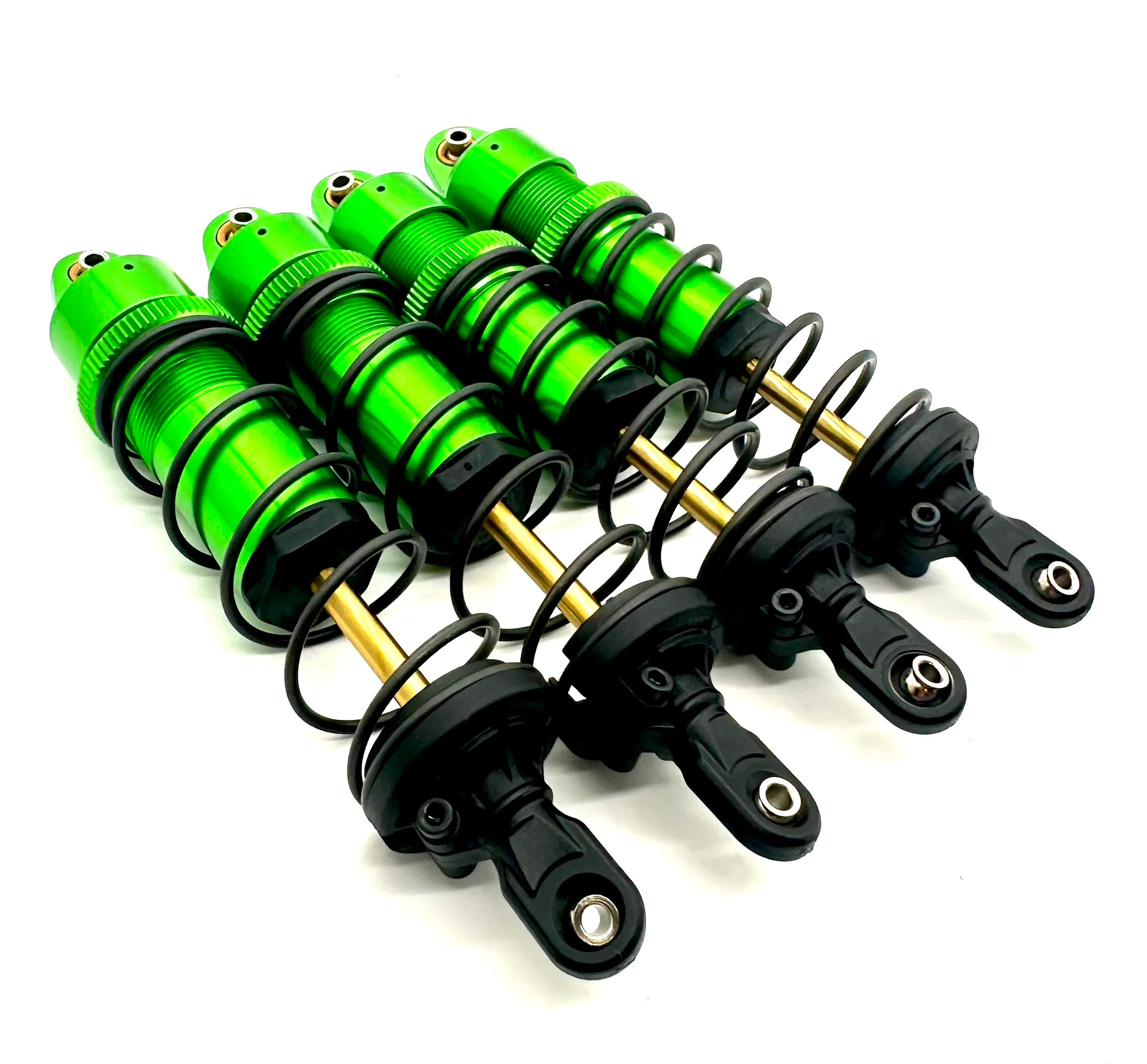 1/10 MAXX Ultimate SHOCKS (GREEN-Anodized Gt-maxx 8961t dampers, springs 89087-4 - Image 2