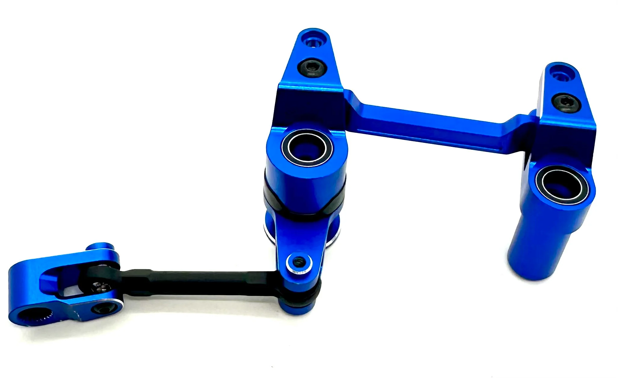 1/10 MAXX Ultimate STEERING Assembly blue (Bellcrank Horn Linkage Bearings 89087-4 - Image 2