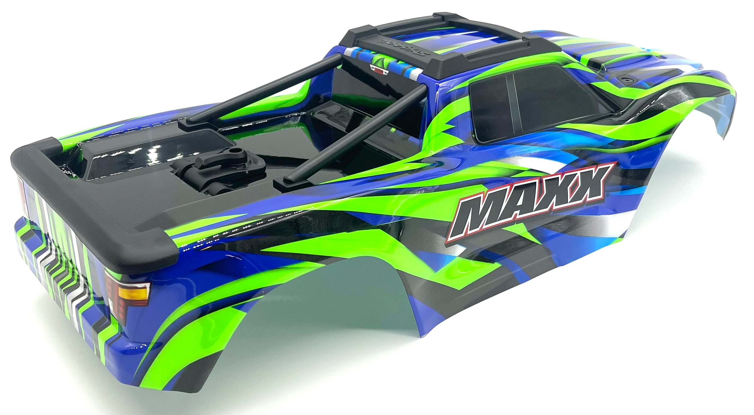 1/10 Wide-MAXX BODY cover Shell (GREEN Painted ProGraphics, clipless 89086-4 - Image 3