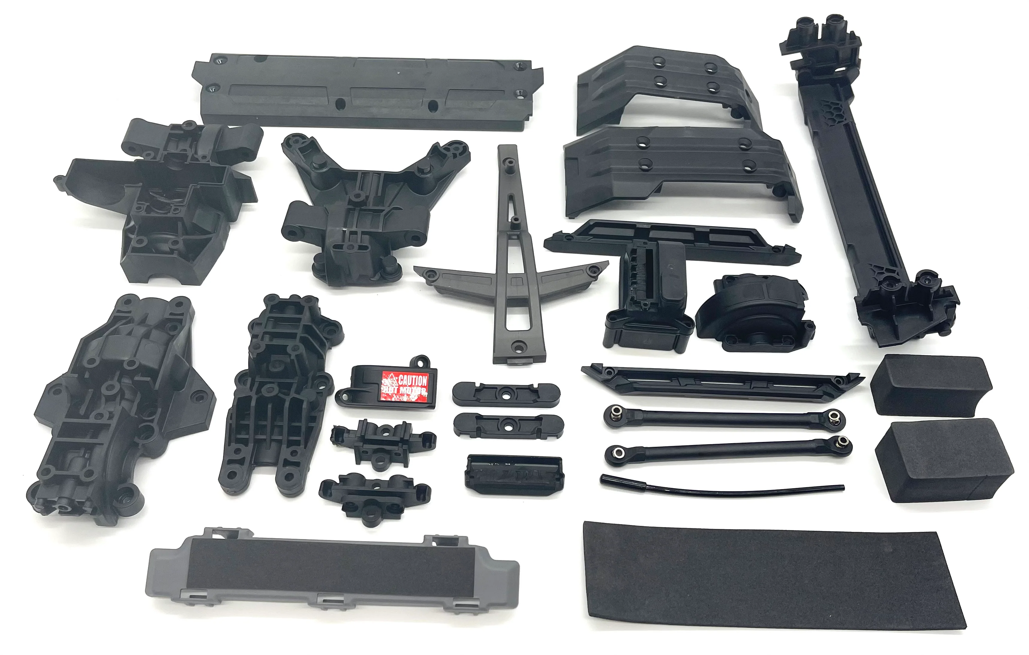 1/10 Wide-MAXX Plastic Set (Front Rear Bulkhead skid plates Brace box 89086-4 - Image 2