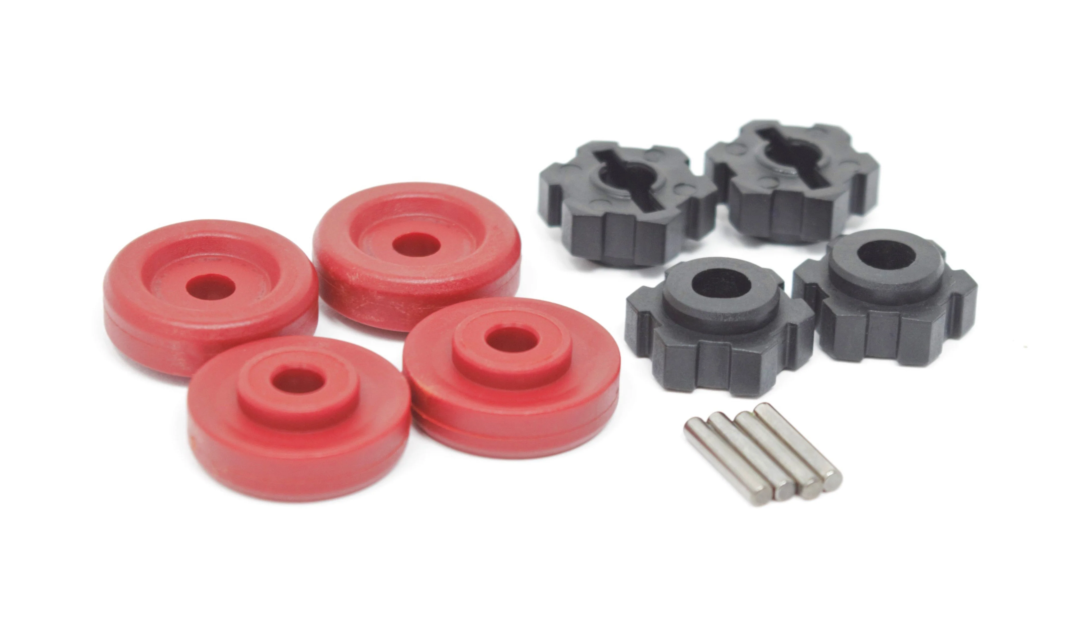 1/10 Wide-MAXX Wheel Hubs, (RED washer) 17mm Splined, hex pins 89086-4 - Image 2