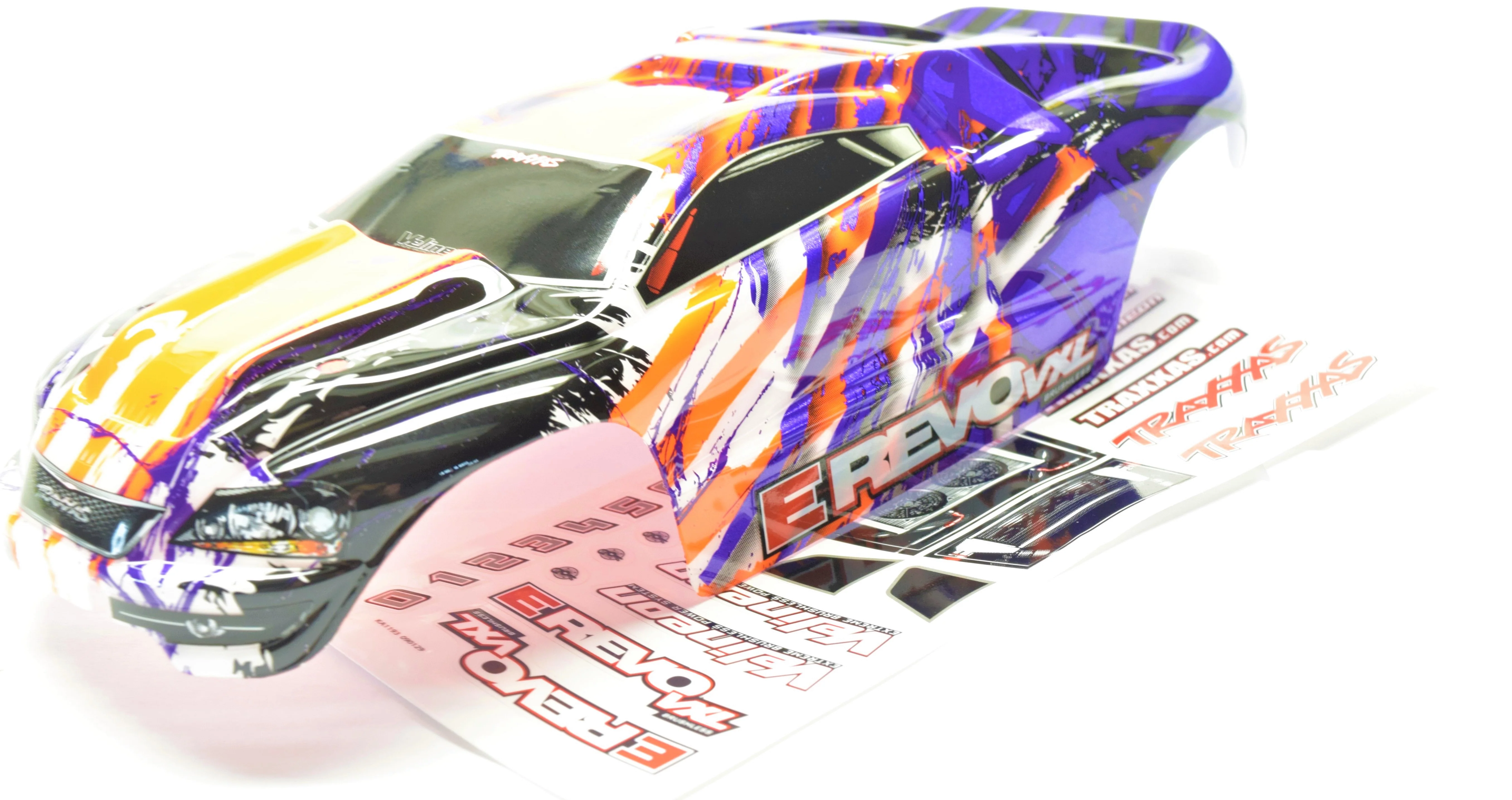 1/16 E-revo BODY, PURPLE Orange (Shell cover factory painted 71076-3