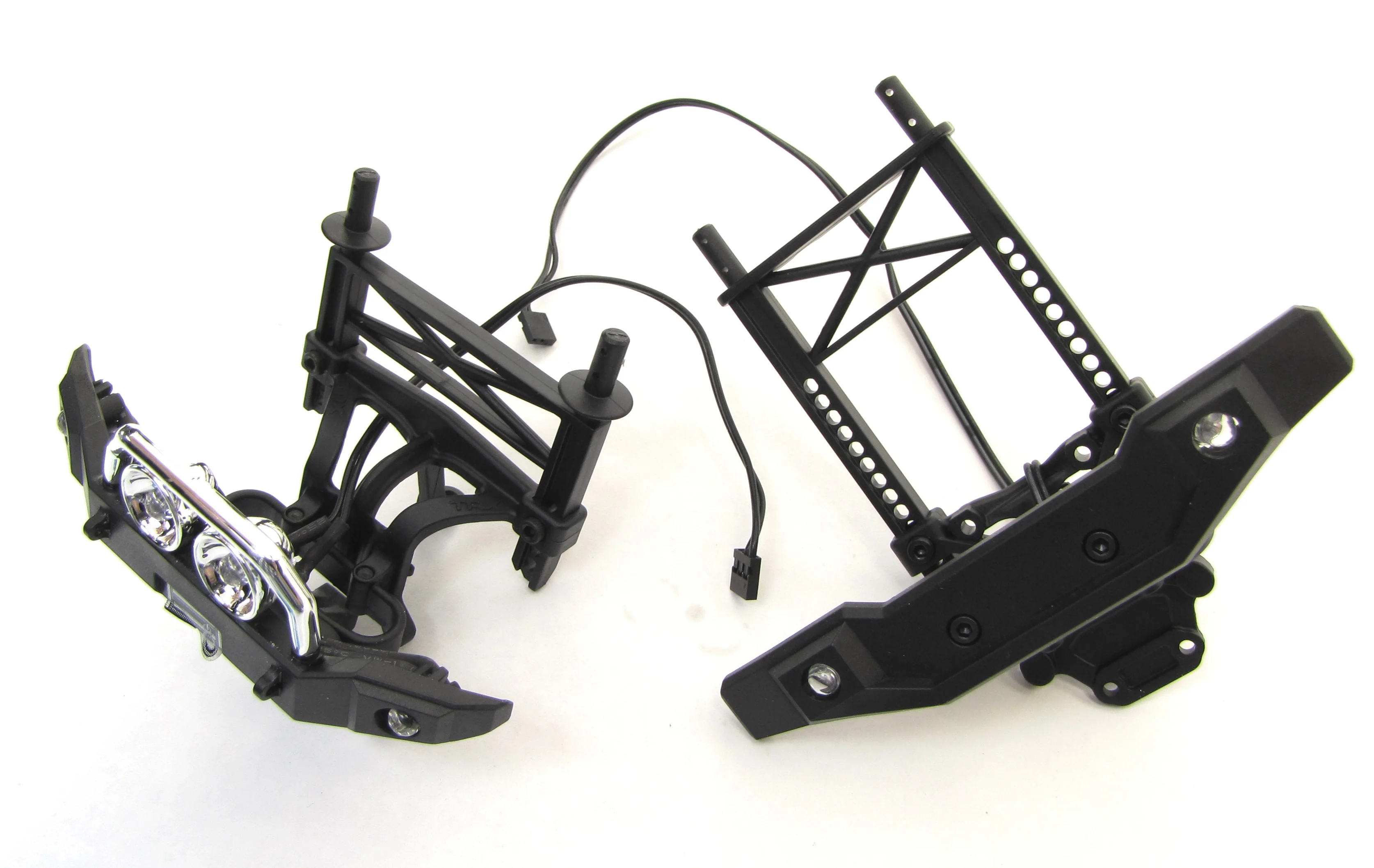1/16 Summit FRONT & REAR BUMPER & body TOWER mounts LED LIGHTS 72054-5 - Image 2