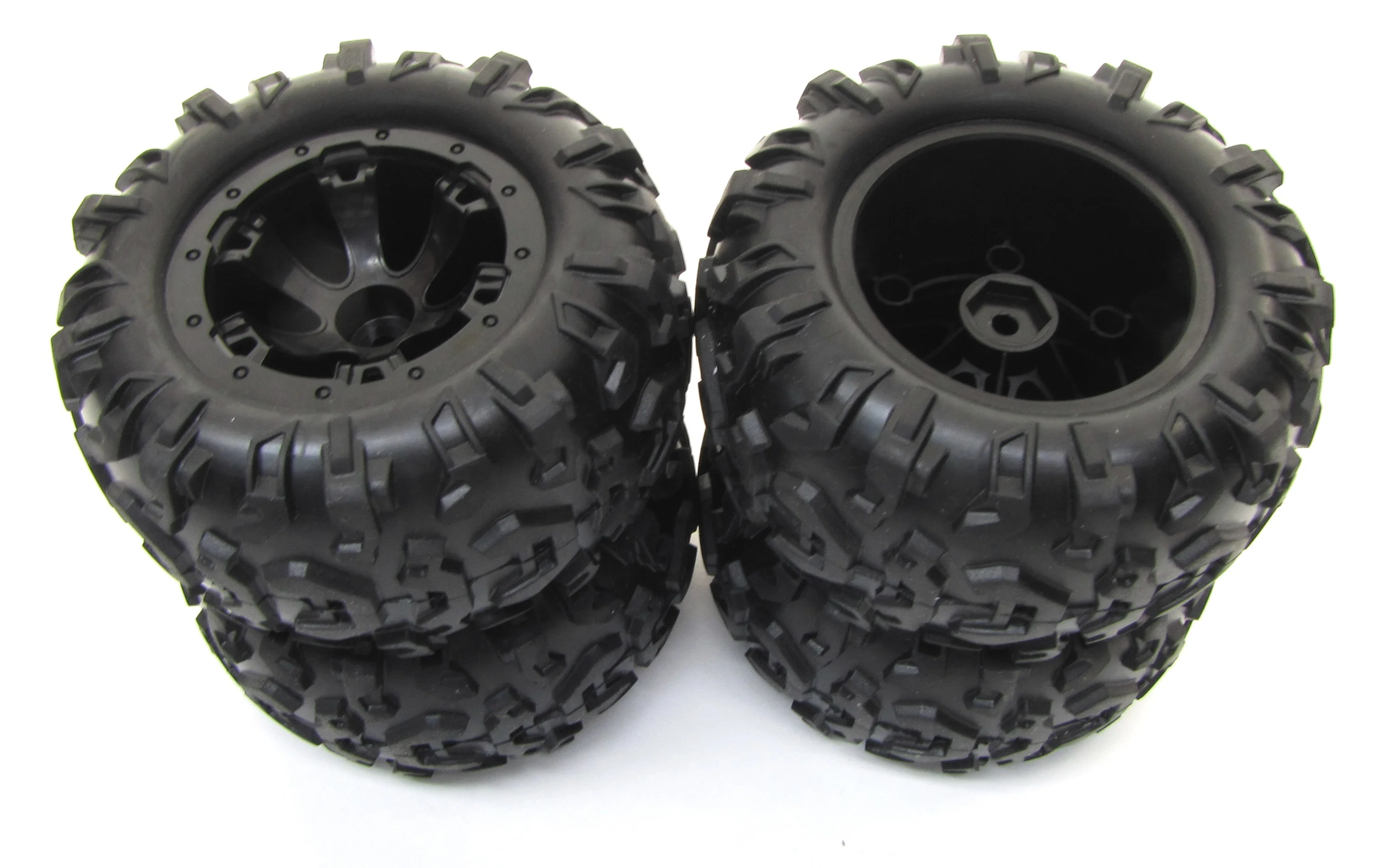1/16 Summit Tires & WHEELS (Black Geode Canyon tyres Set 4 VXL 72054-5 - Image 2