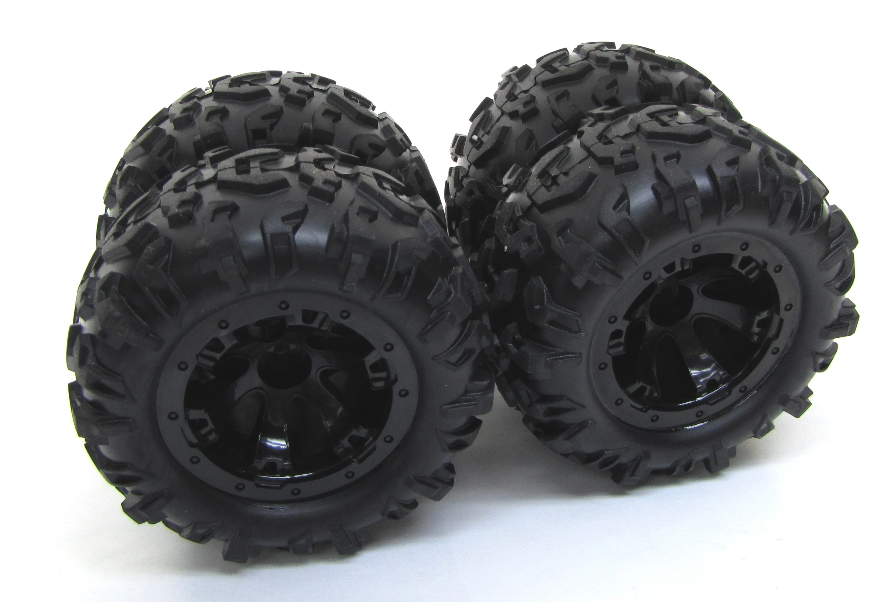 1/16 Summit Tires & WHEELS (Black Geode Canyon tyres Set 4 VXL 72054-5 - Image 3