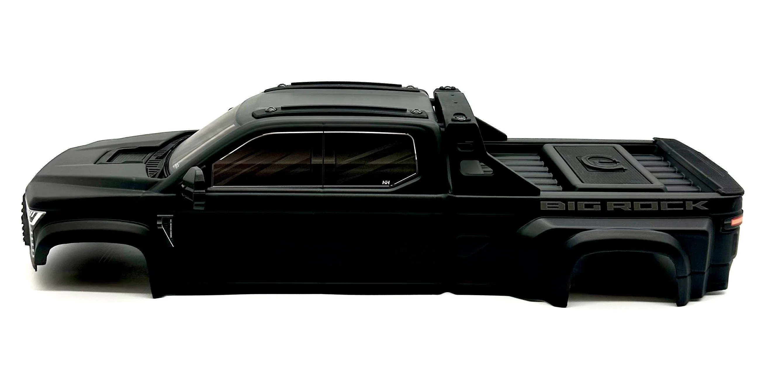 Arrma Big Rock 4x4 223s - Body Shell (Matte Black painted clipless ARA4312V4 - Image 3