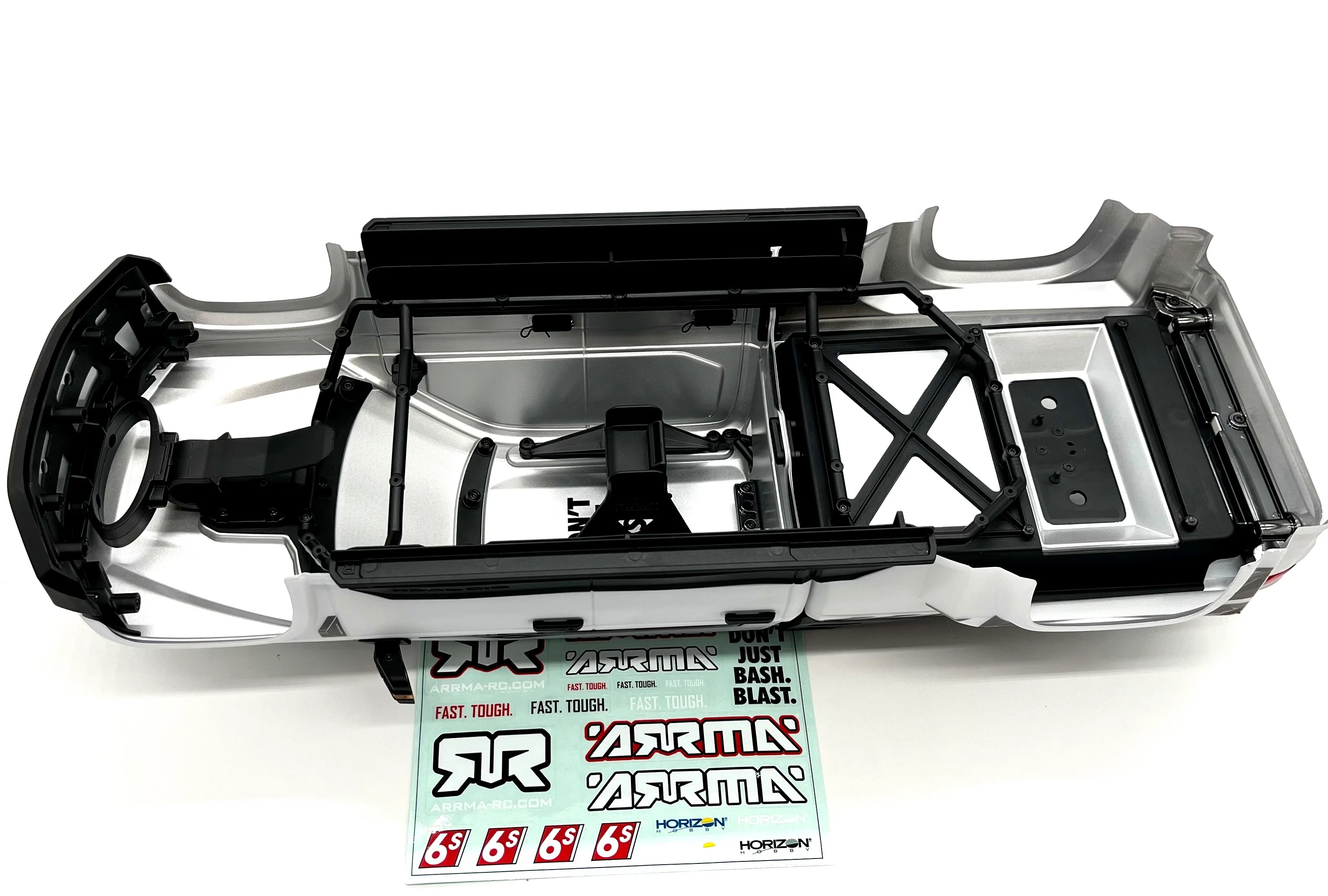 Arrma BIG ROCK 6s - BODY, White, painted w/accessories ARA7612 - Image 4