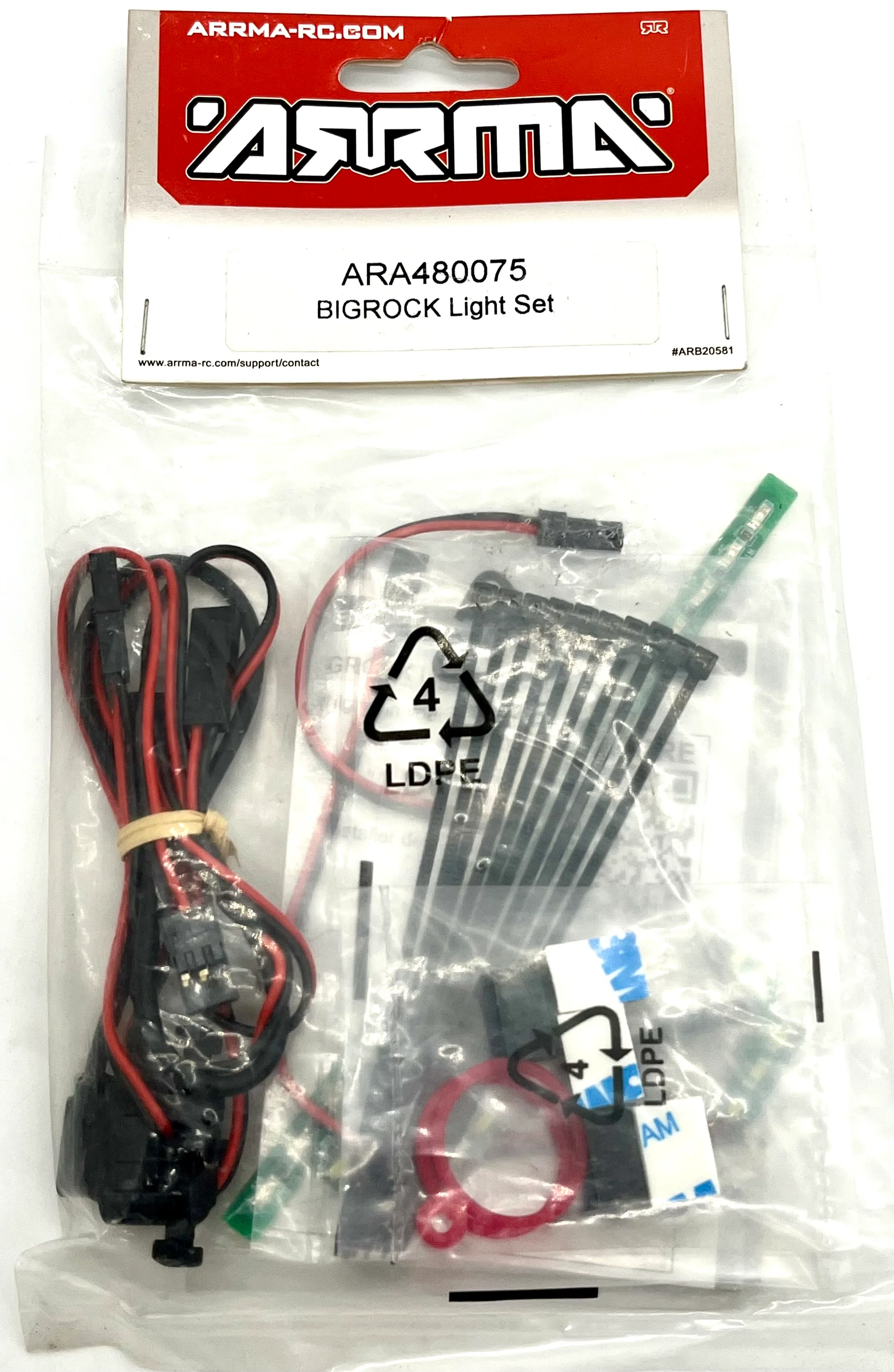 Arrma BIG ROCK 6s - LIGHT Kit LED facotry sealed set ARA480075 wiring ARA7612