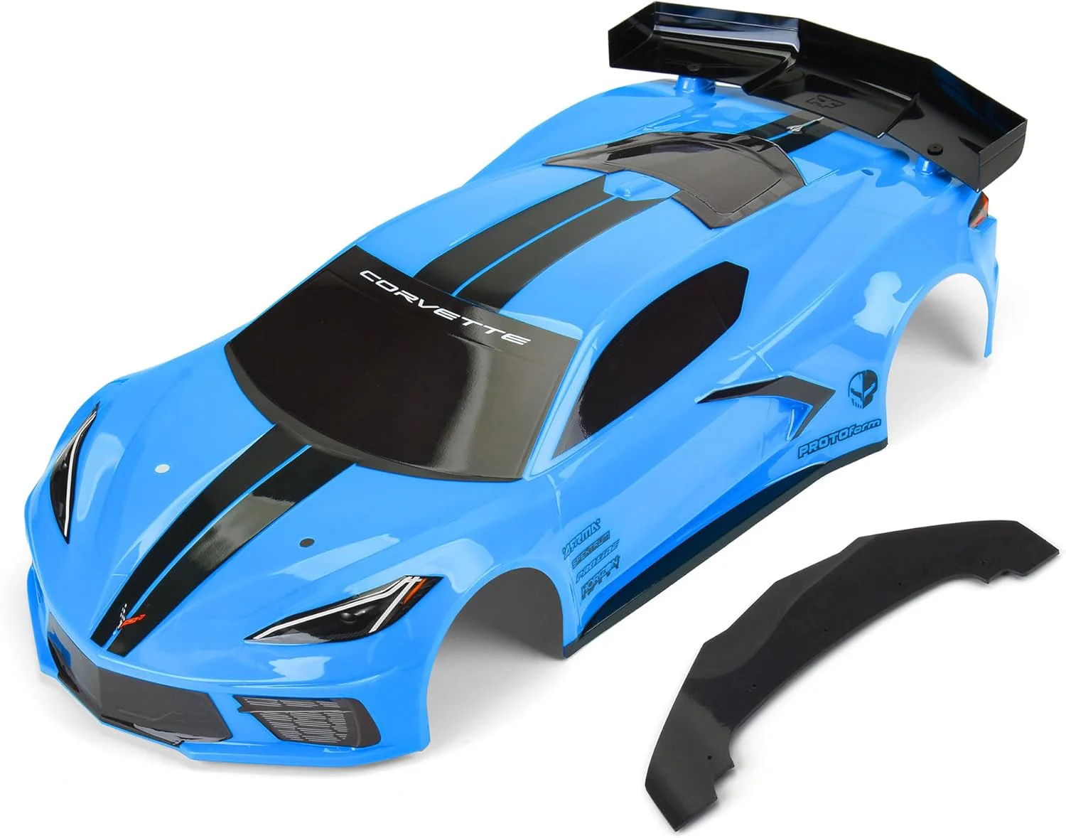 Arrma FELONY 6s - Body Shell (BLUE painted corvette c8 PRM157713 cover ARA7617V2 - Image 4