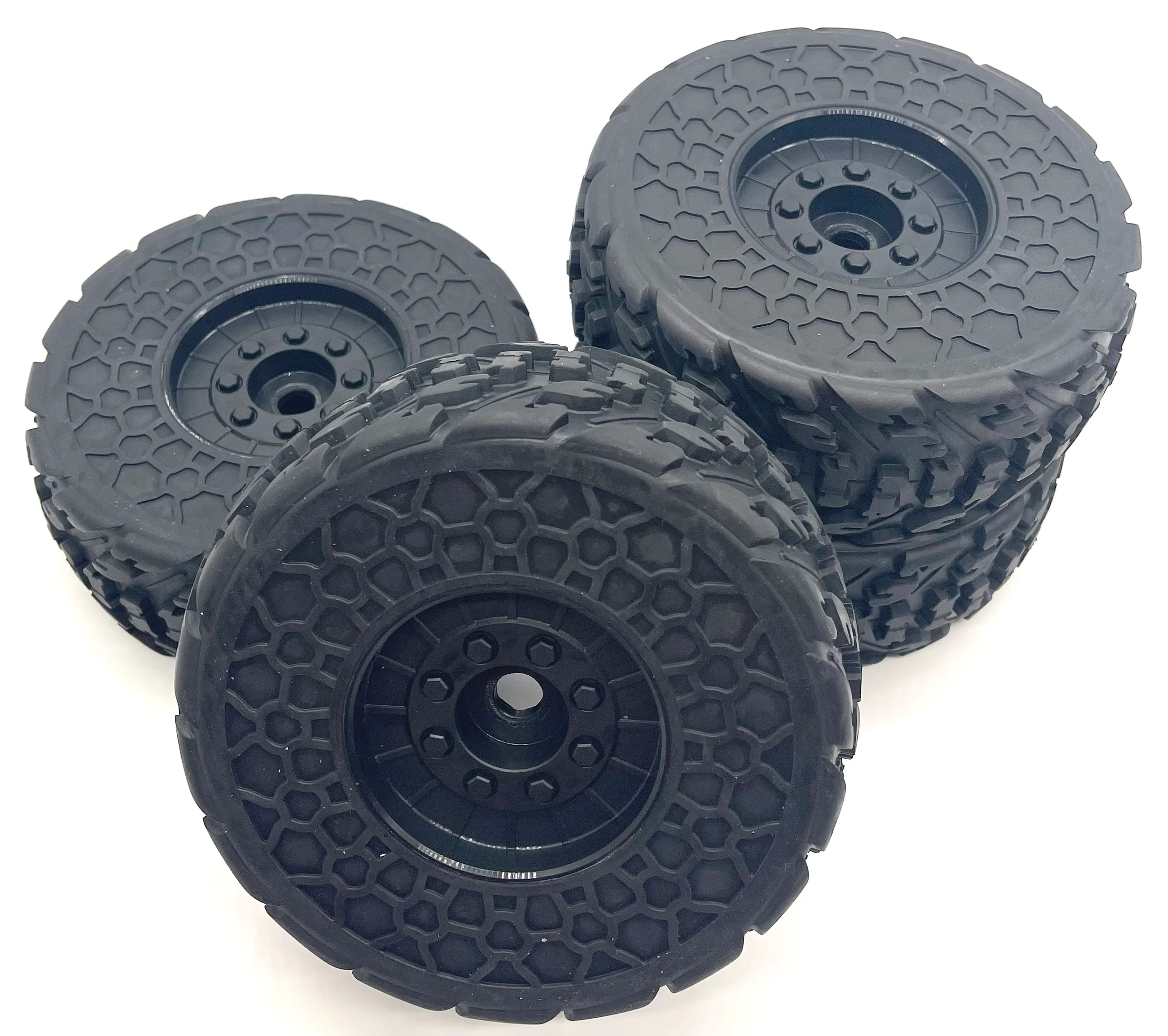 Arrma FIRETEAM 6s BLX  - TIRES & Wheels (DBoots glued black ARA7618 - Image 3