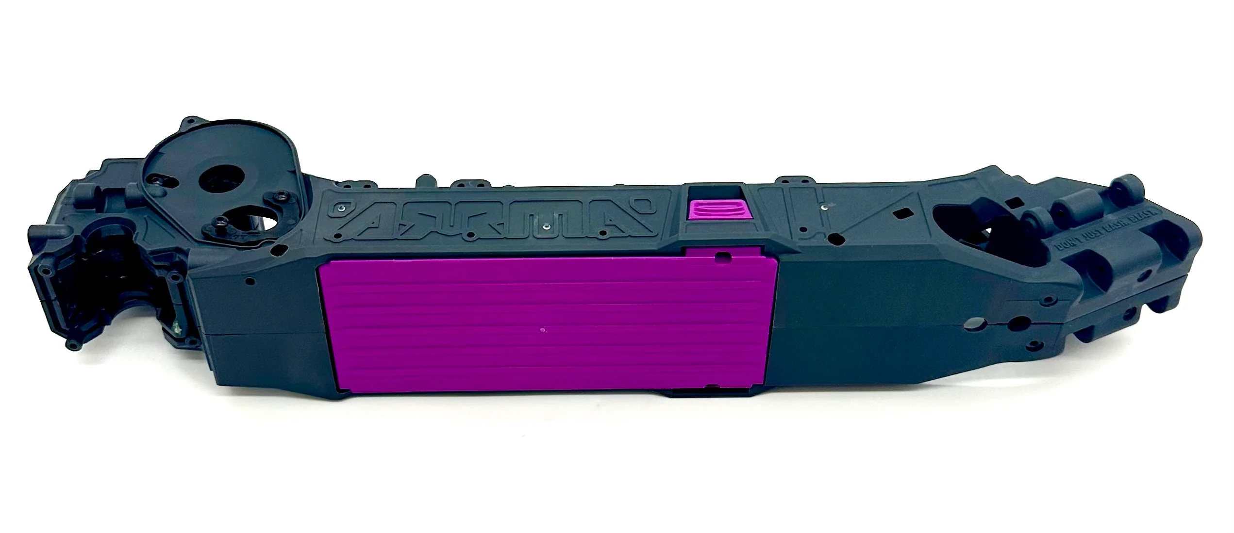 Arrma FURY 223S 2wd - Chassis (Purple LWB right left halves mega ARA3521T2 - Image 2