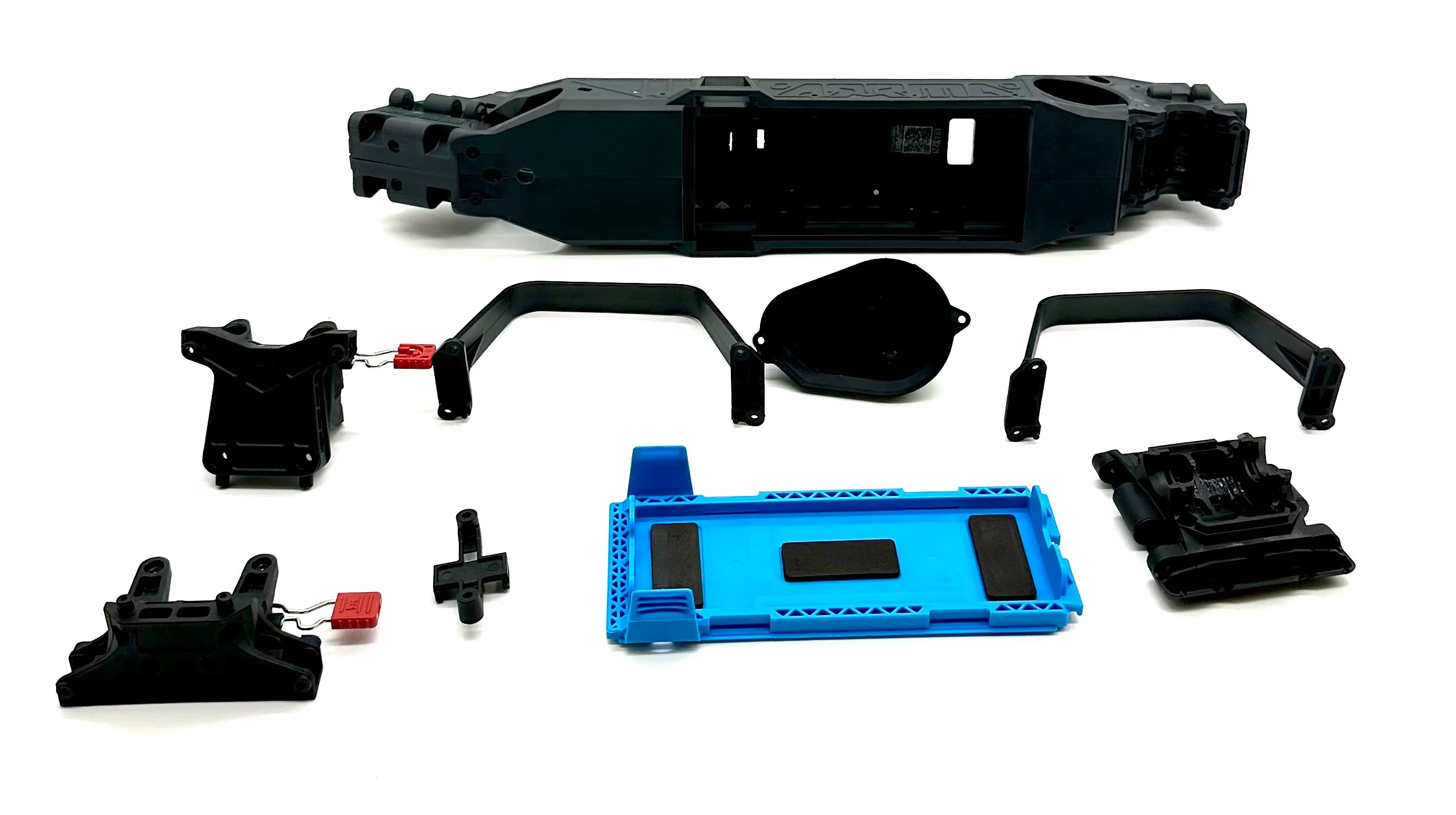 Arrma FURY 2wd - Chassis (BLUE LWB right left halves mega ARA3221 - Image 4