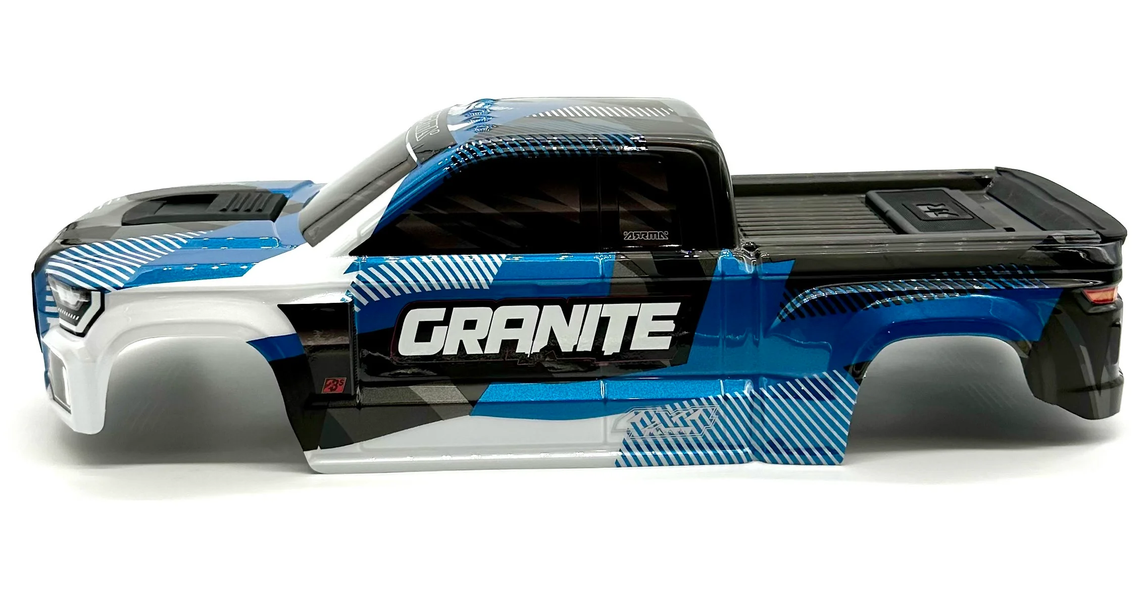 Arrma GRANITE 4x4 223s - Body Shell (Blue painted clipless ARA4302V4 - Image 3