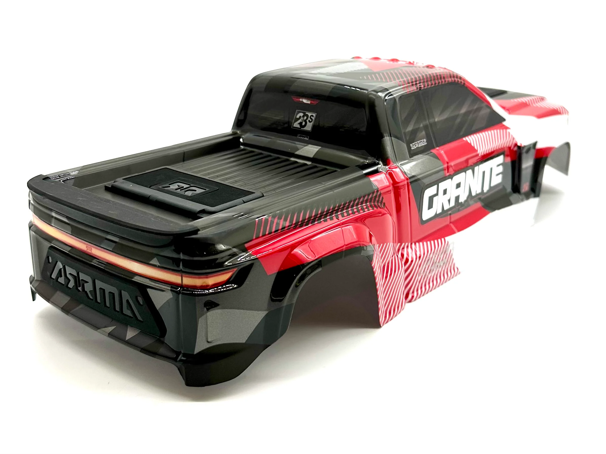 Arrma GRANITE 4x4 223s - Body Shell (Red painted clipless ARA4302V4 - Image 5