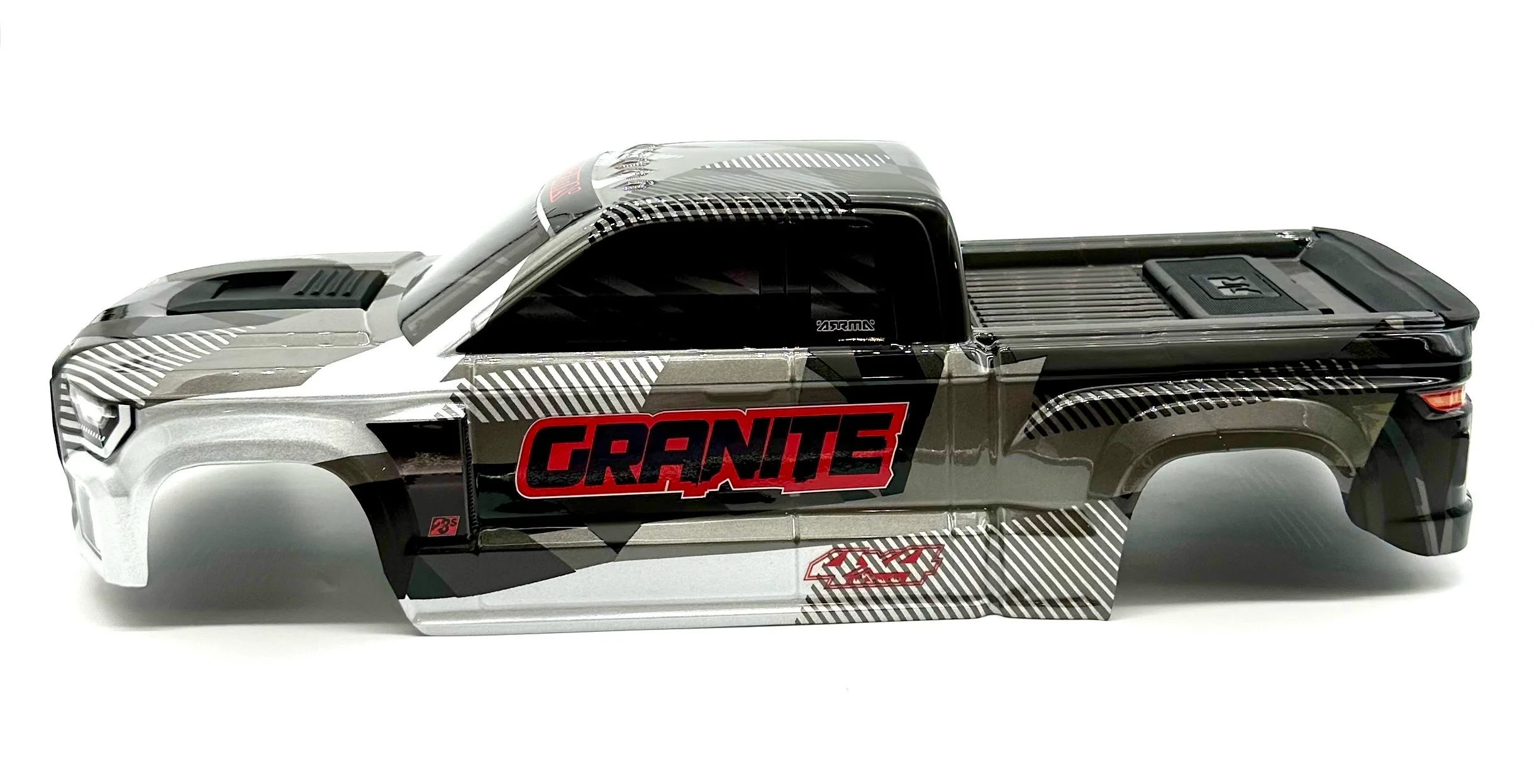 Arrma GRANITE 4x4 223s - Body Shell (Gun Metal painted clipless ARA4302V4 - Image 3