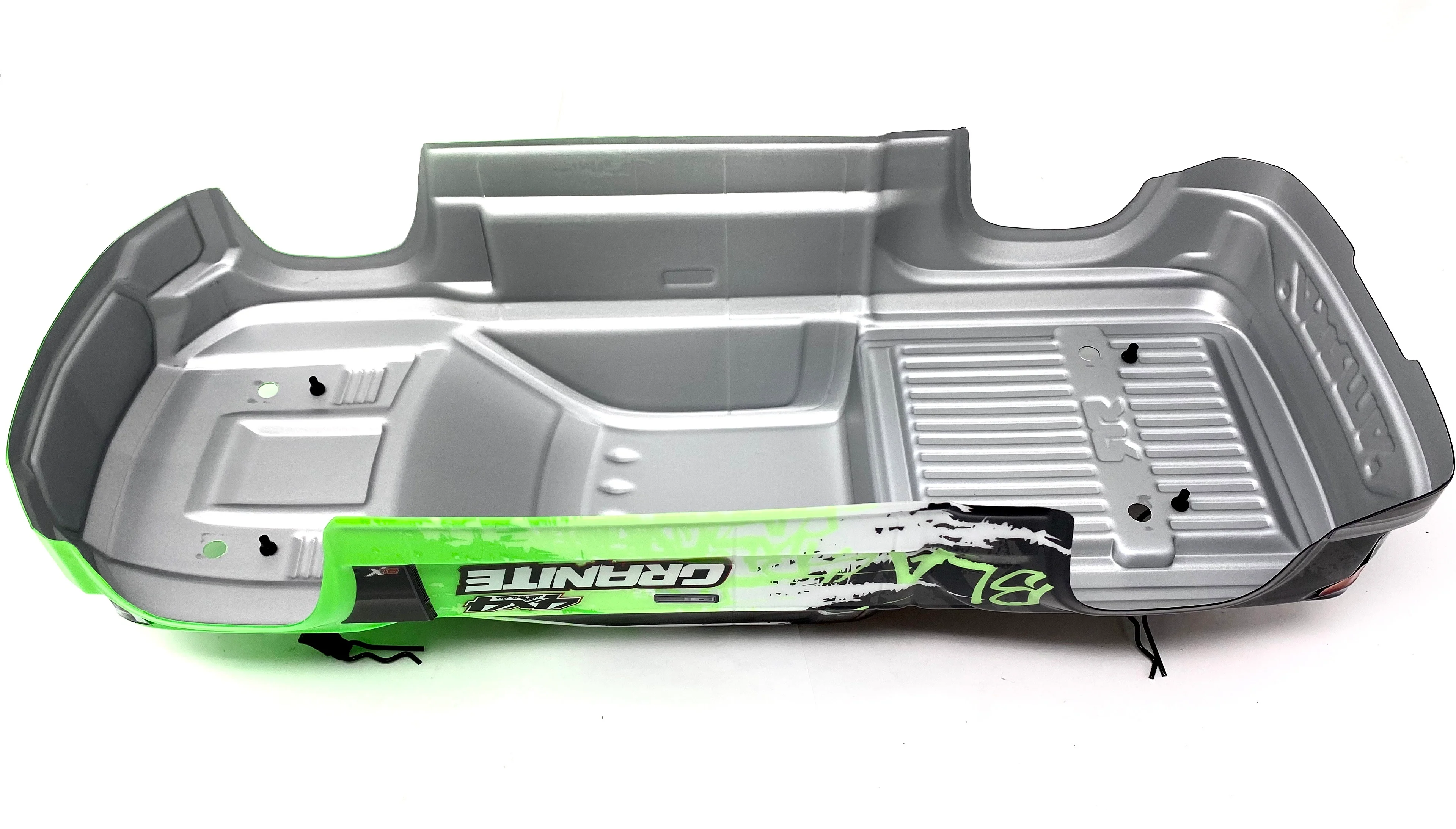Arrma GRANITE 4x4 3s BLX - Body Shell (GREEN/Black painted decaled ARA4302V3 - Image 2