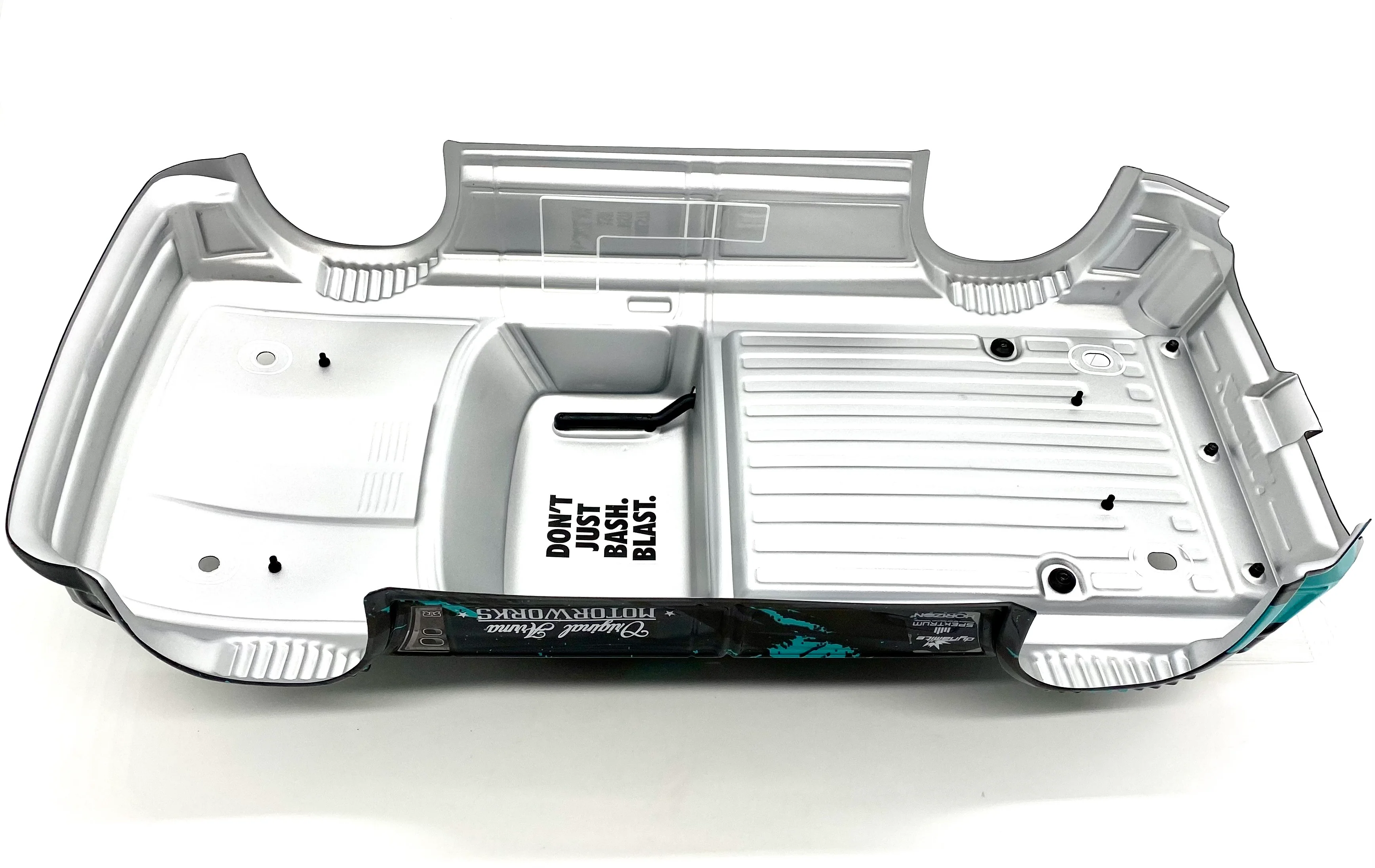Arrma INFRACTION 4x4 3s BLX - Body Shell (BLACK/TEAL painted decaled trimmed ARA4315V3 - Image 3