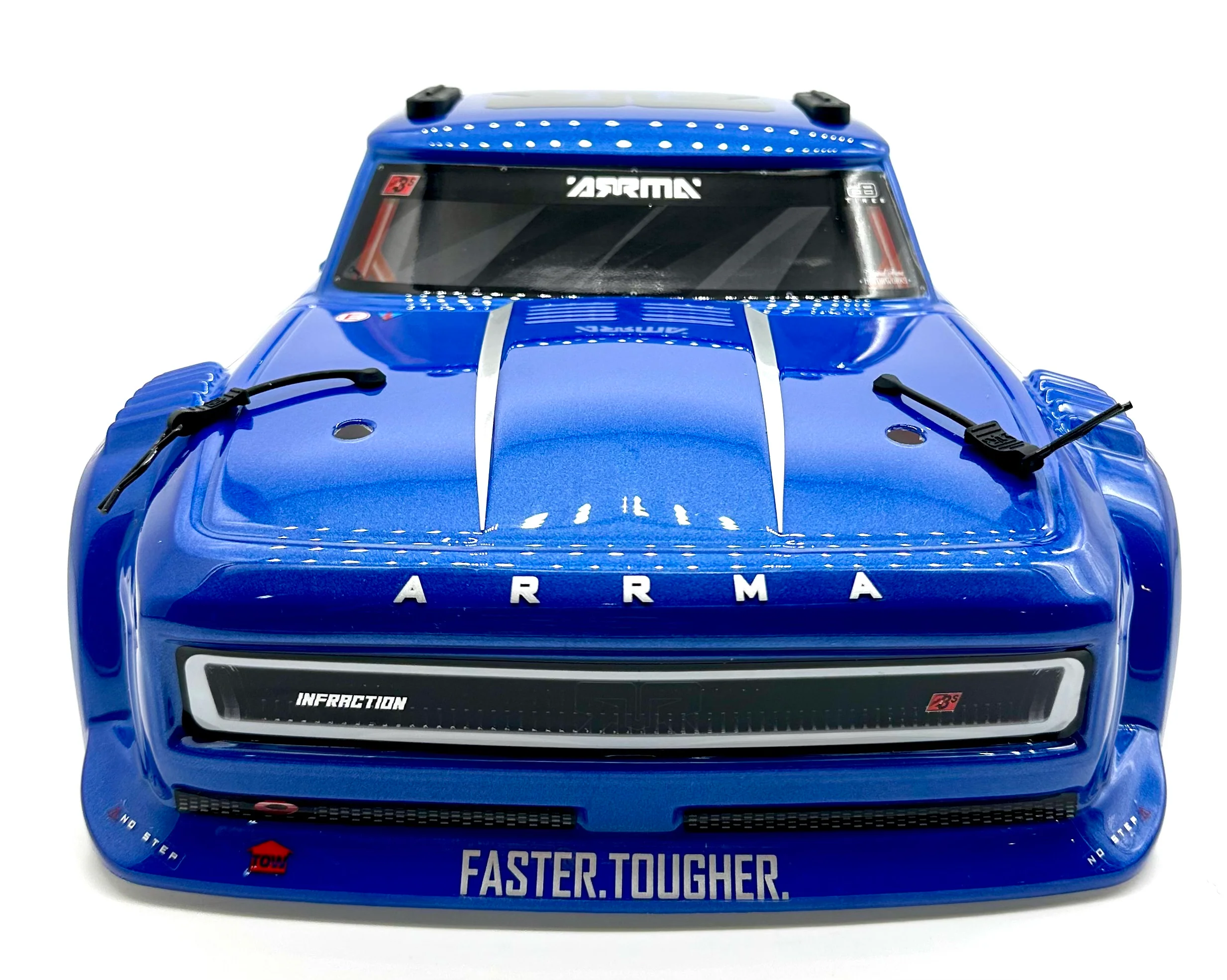 Arrma INFRACTION 4x4 223s BLX - Body Shell (Blue/Red painted decaled trimmed ARA4315V4 - Image 2