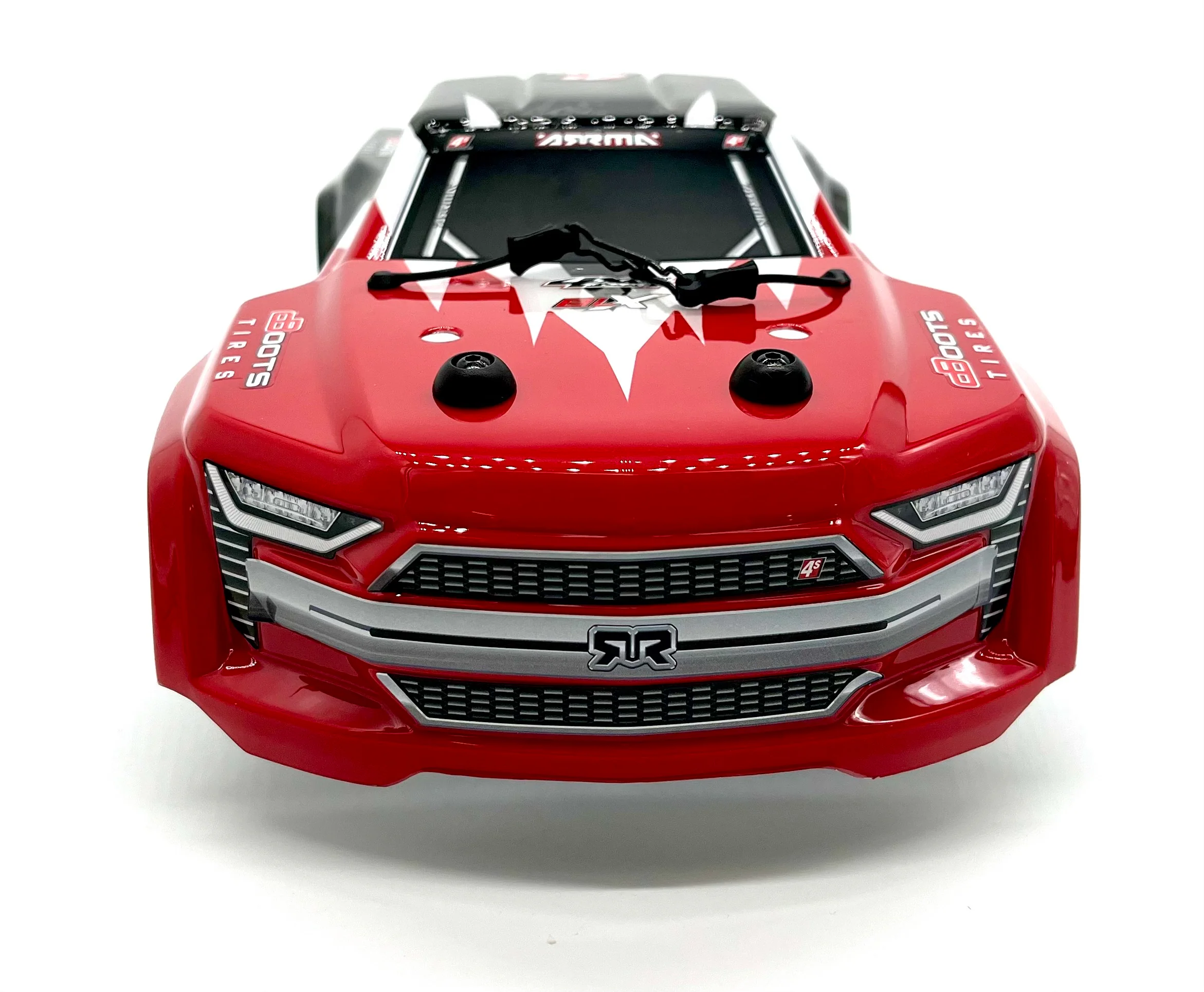 Arrma KRATON 4s 4x4 - Body Shell RED polycarbonate cover, body pins ARA4408V2 - Image 3