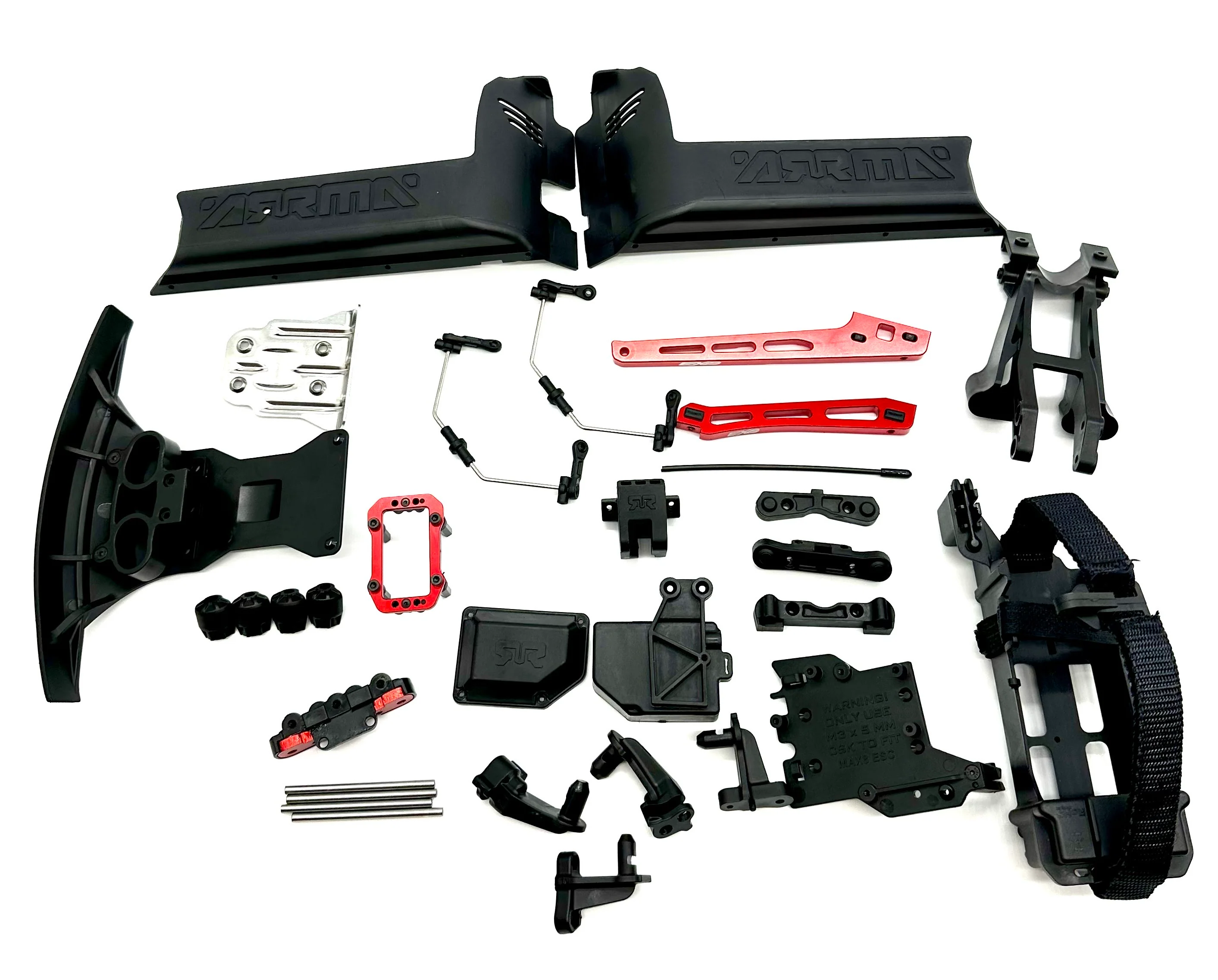 Arrma Kraton 6s EXB - Side Guards, Battery Tray, bumper, wing mount etc ARA8708V6 - Image 2