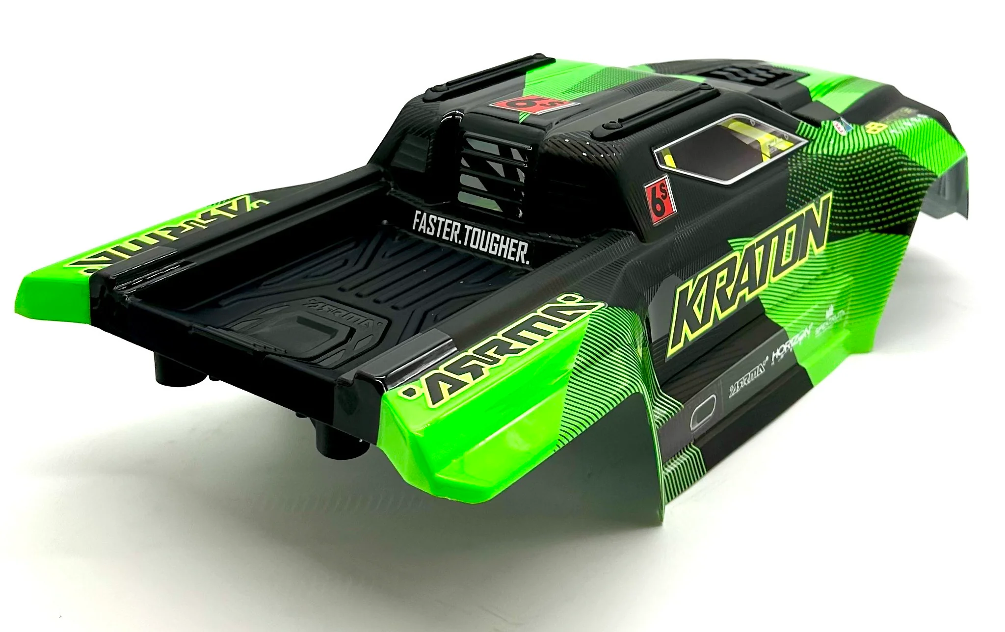 Arrma KRATON 6s V6 BLX - Body Shell GREEN cover clipless ARA8608V6 - Image 3