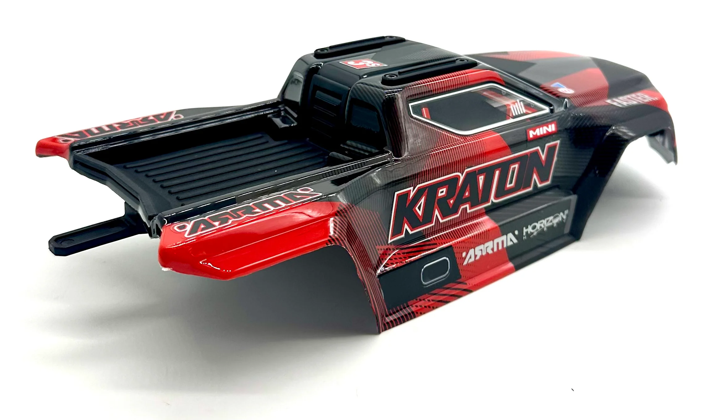 Arrma MINI KRATON 3S - Body Shell (BLACK/RED) cover ARA2508S - Image 3