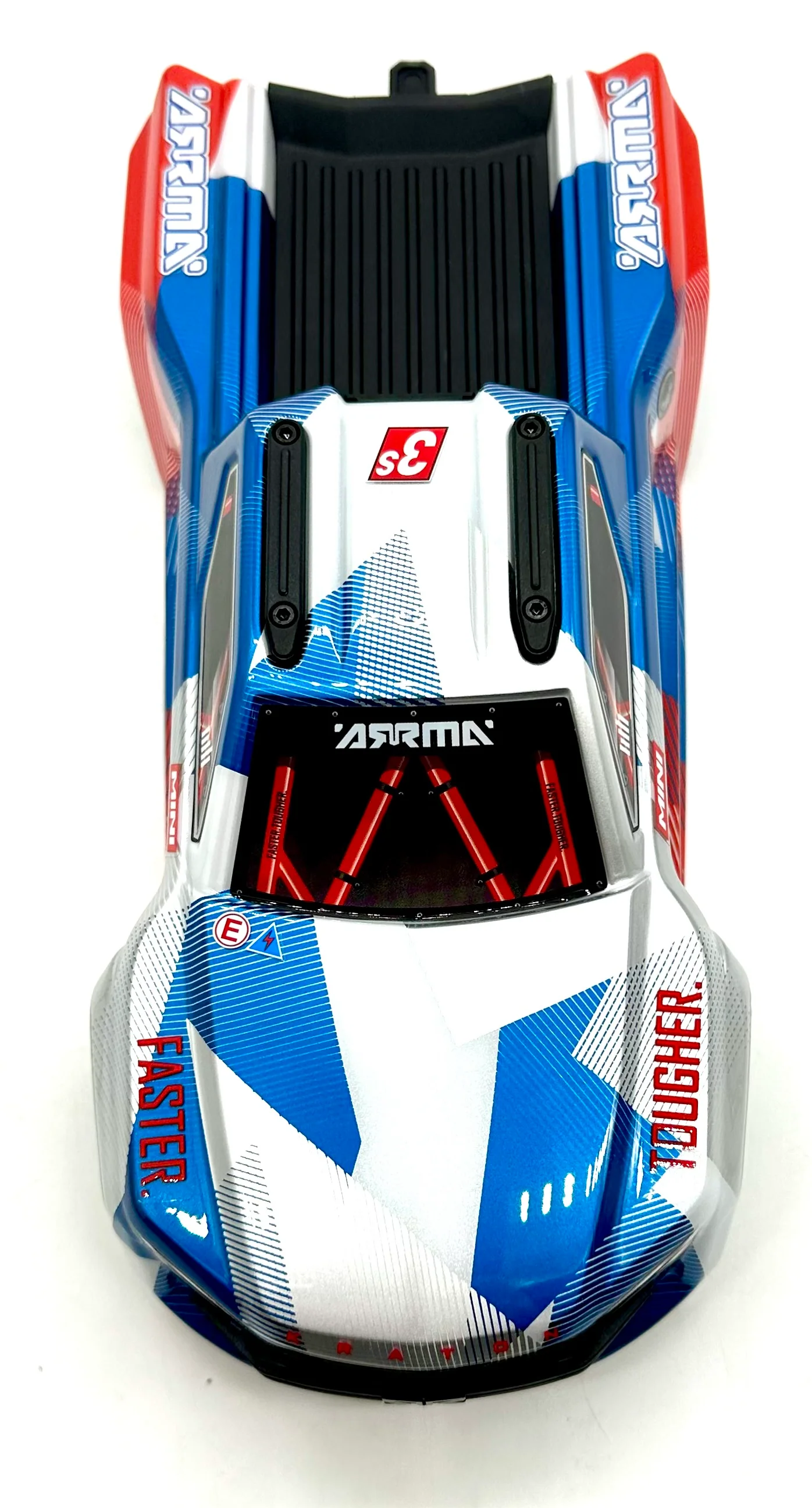 Arrma MINI KRATON 3S - Body Shell RED/BLUE) cover ARA2508S - Image 4