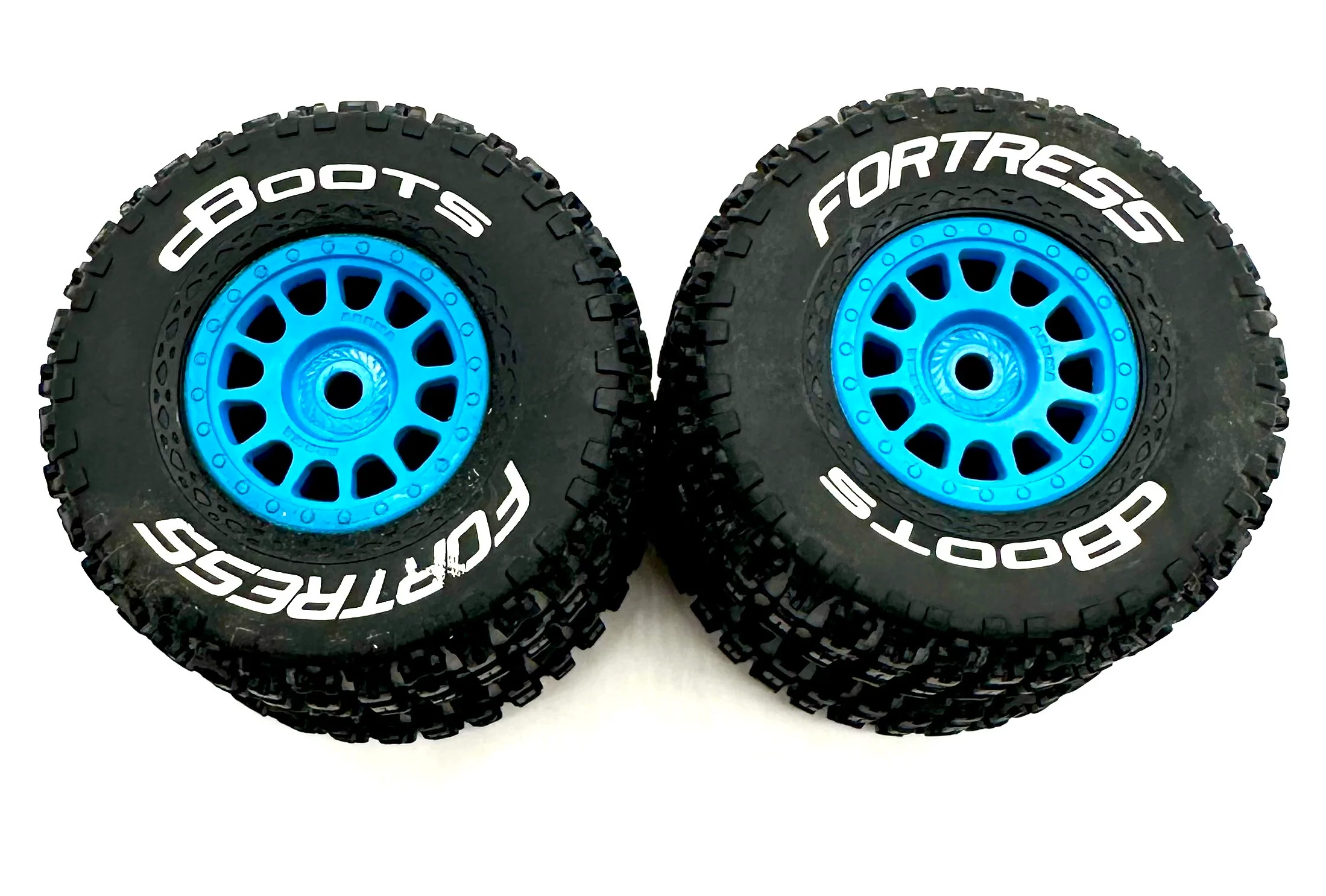 Arrma MOJAVE GROM BLX 223s - Wheels & Tires (BLUE set of 4) fortress dboots 4x4 ARA2304 - Image 3