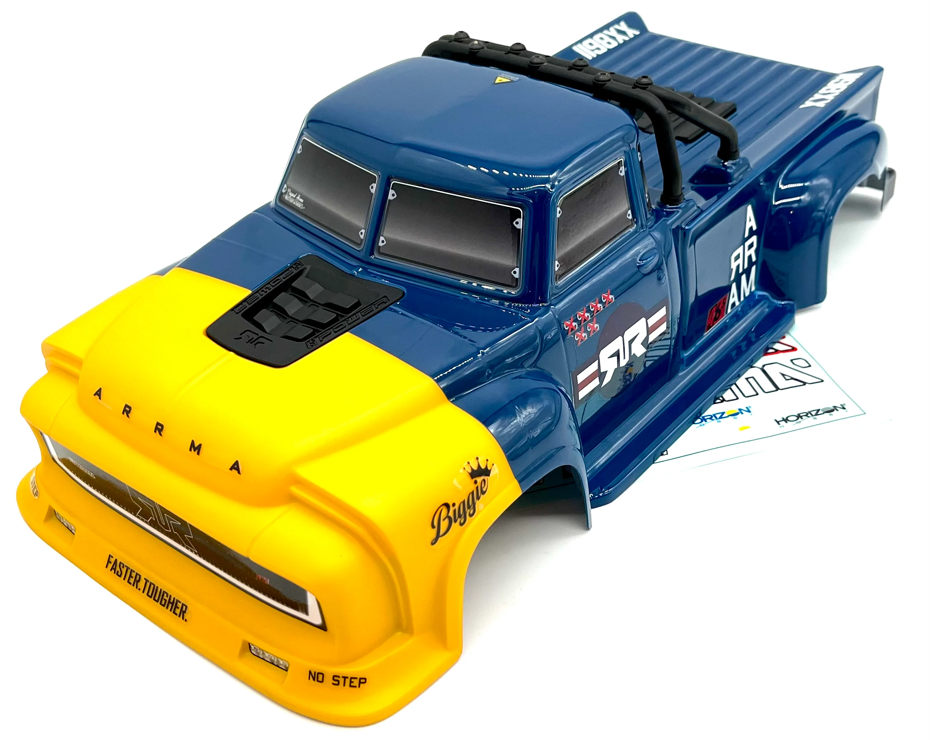 Arrma NOTORIOUS 6s V6 BLX - Body Shell (BLUE polycarbonate outcast cover ARA8611V6 - Image 2