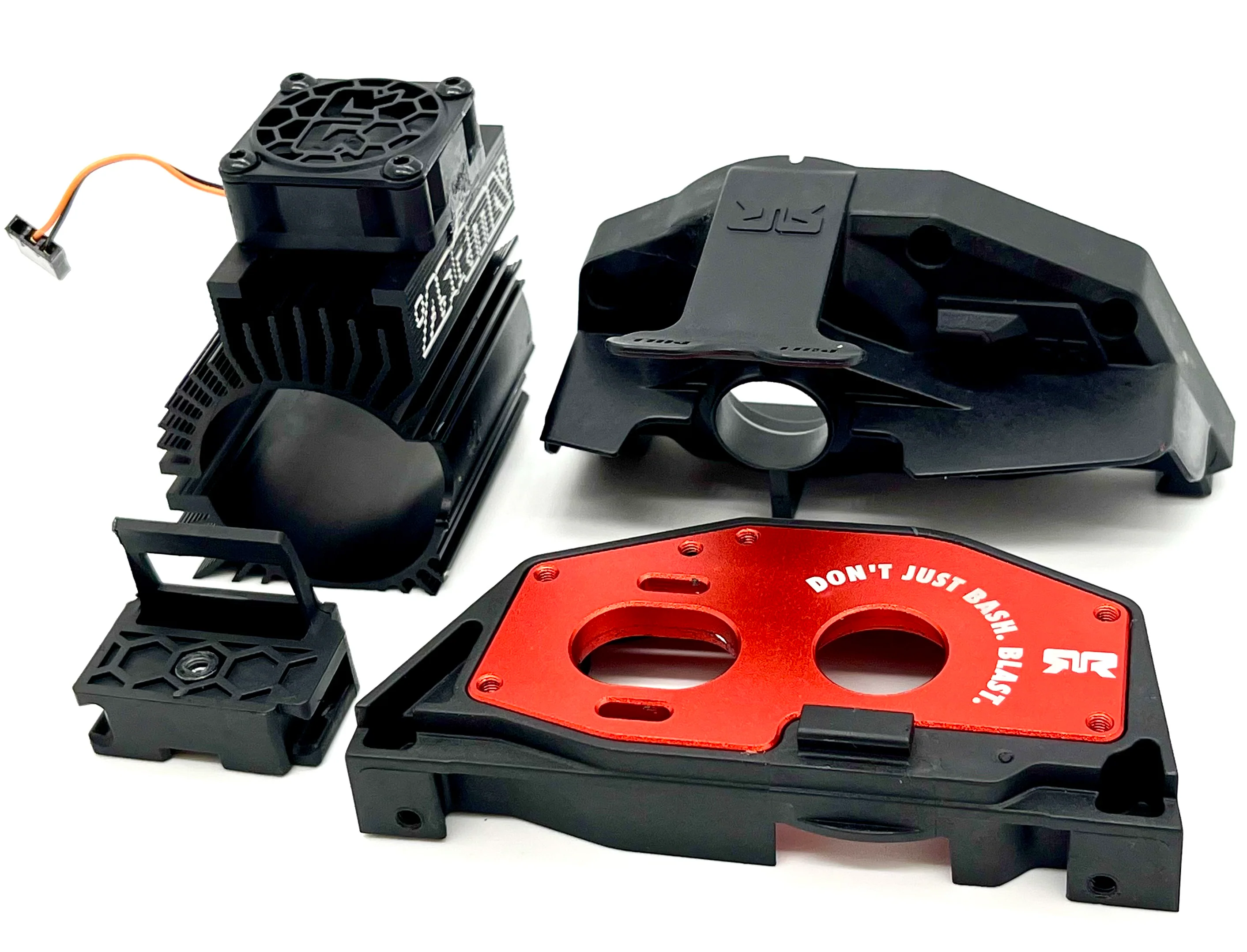 Arrma OUTCAST 4s 4x4 - Aluminum Motor Mount Set, T3/T4 heatsink, fan ARA4410V2 - Image 2