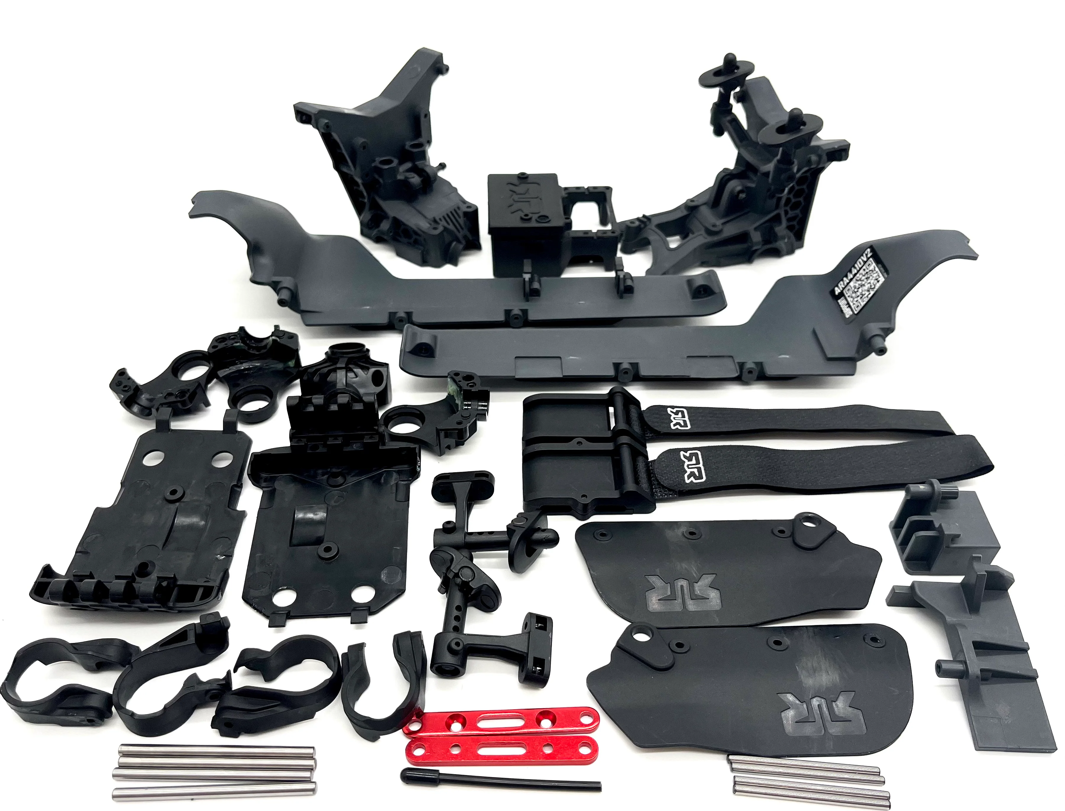 Arrma OUTCAST 4s 4x4 - Side Guards, Battery mount, radio box, wing mount T3/T4 ARA4410V2