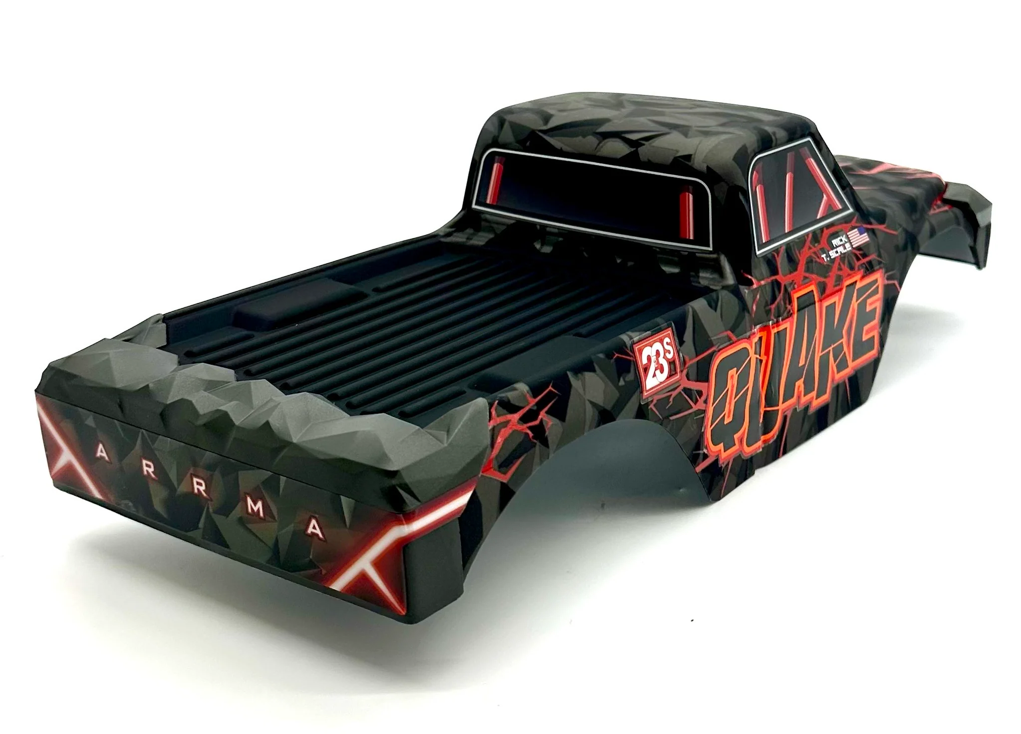 Arrma QUAKE 2wd - BODY (Red) assembled painted cover shell ARA3537 - Image 3