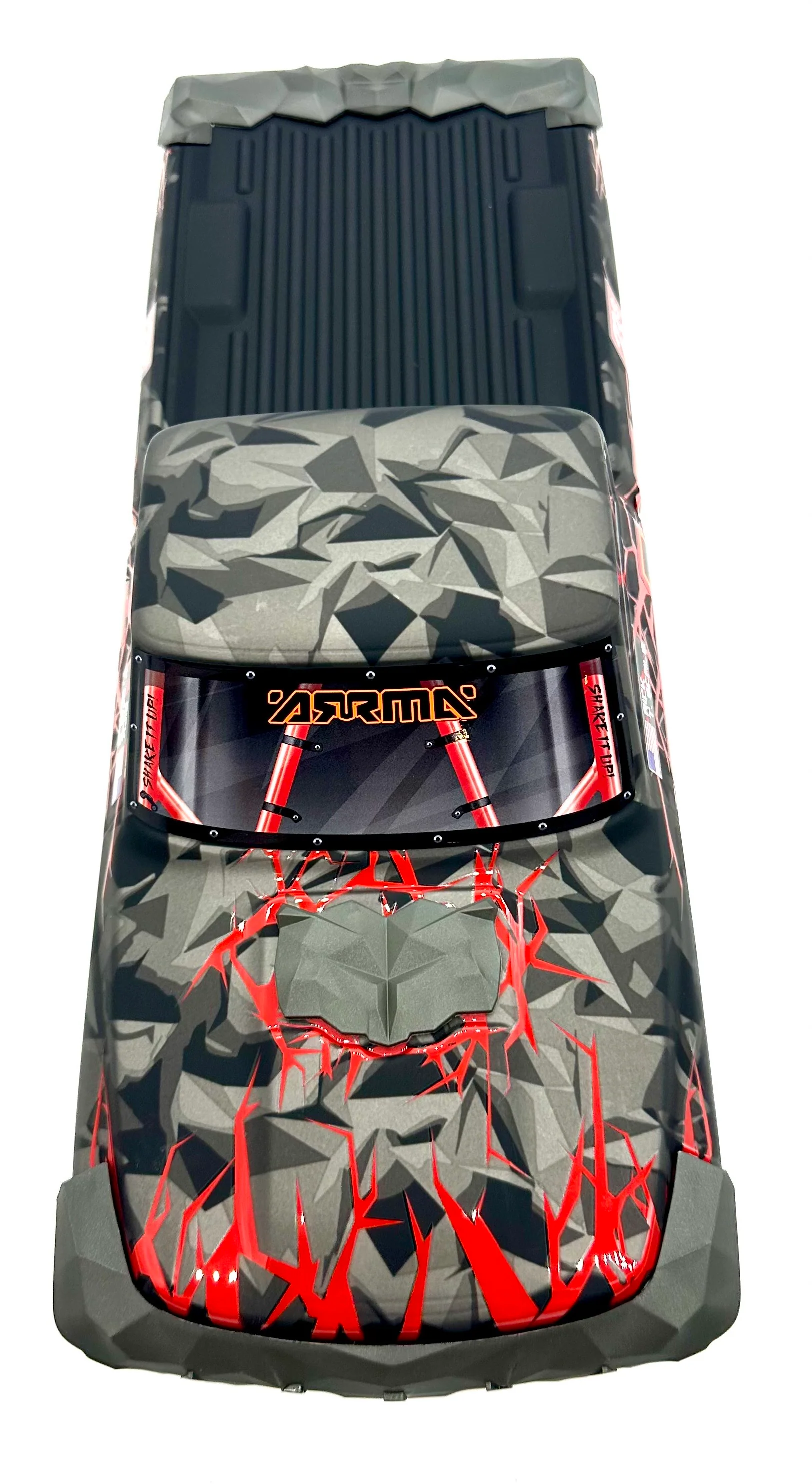 Arrma QUAKE 2wd - BODY (Red) assembled painted cover shell ARA3537 - Image 4