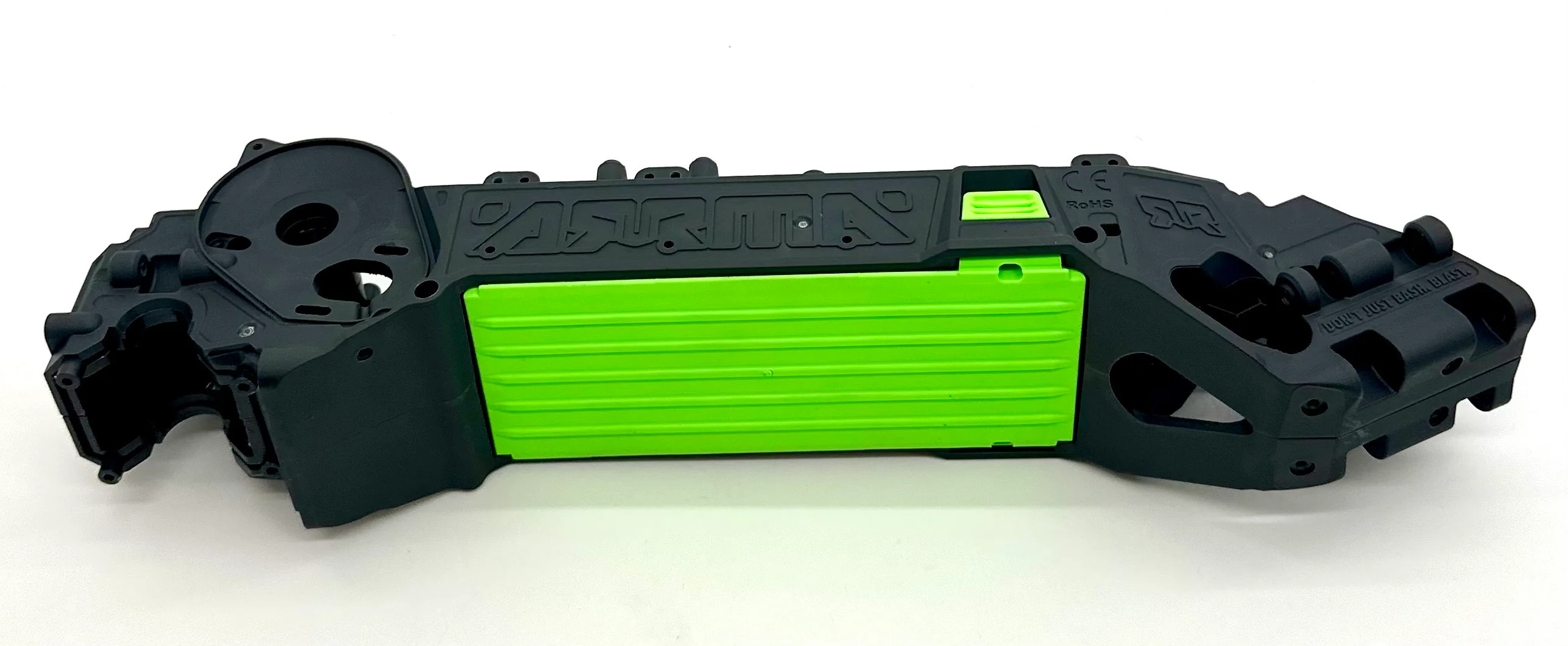 Arrma QUAKE 2wd - Chassis (Green LWB right left halves mega ARA3537 - Image 2