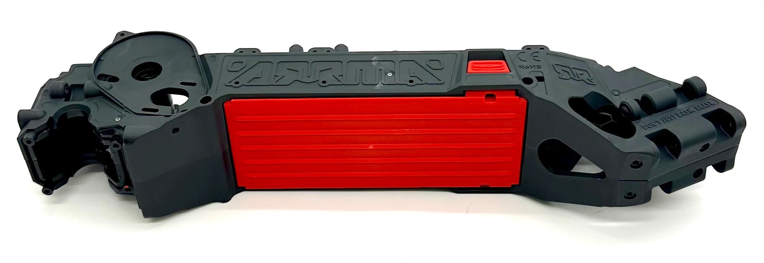 Arrma QUAKE 2wd - Chassis (Red LWB right left halves mega ARA3537 - Image 2