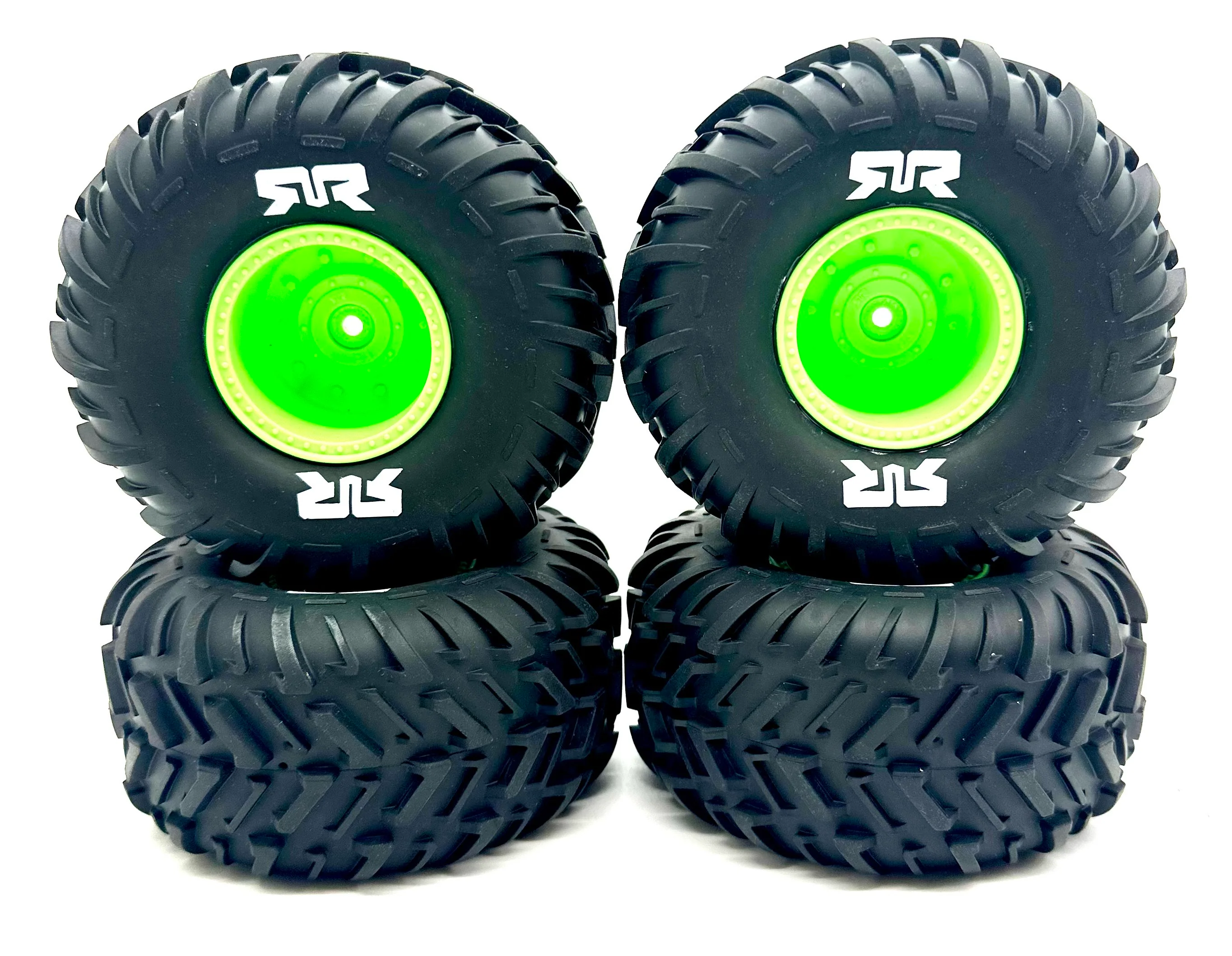 Arrma QUAKE 2wd - Tires (Green) DBOOTS Cut Chevron MT (4) ARA3537 - Image 2