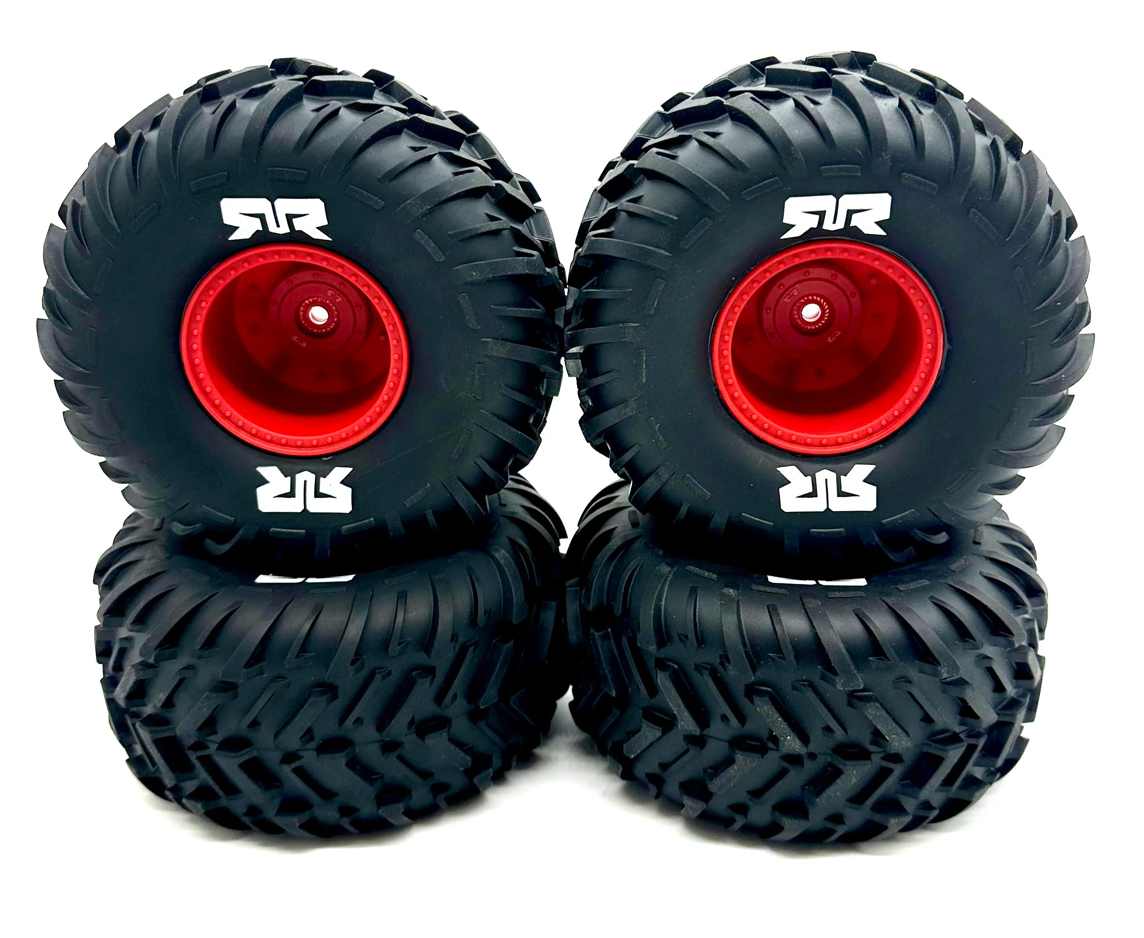 Arrma QUAKE 2wd - Tires (Red) DBOOTS Cut Chevron MT (4) ARA3537 - Image 2