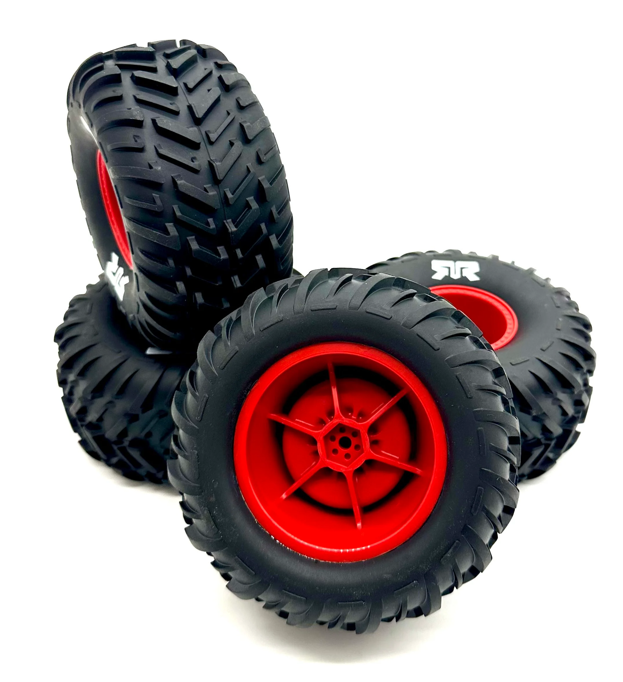 Arrma QUAKE 2wd - Tires (Red) DBOOTS Cut Chevron MT (4) ARA3537 - Image 3