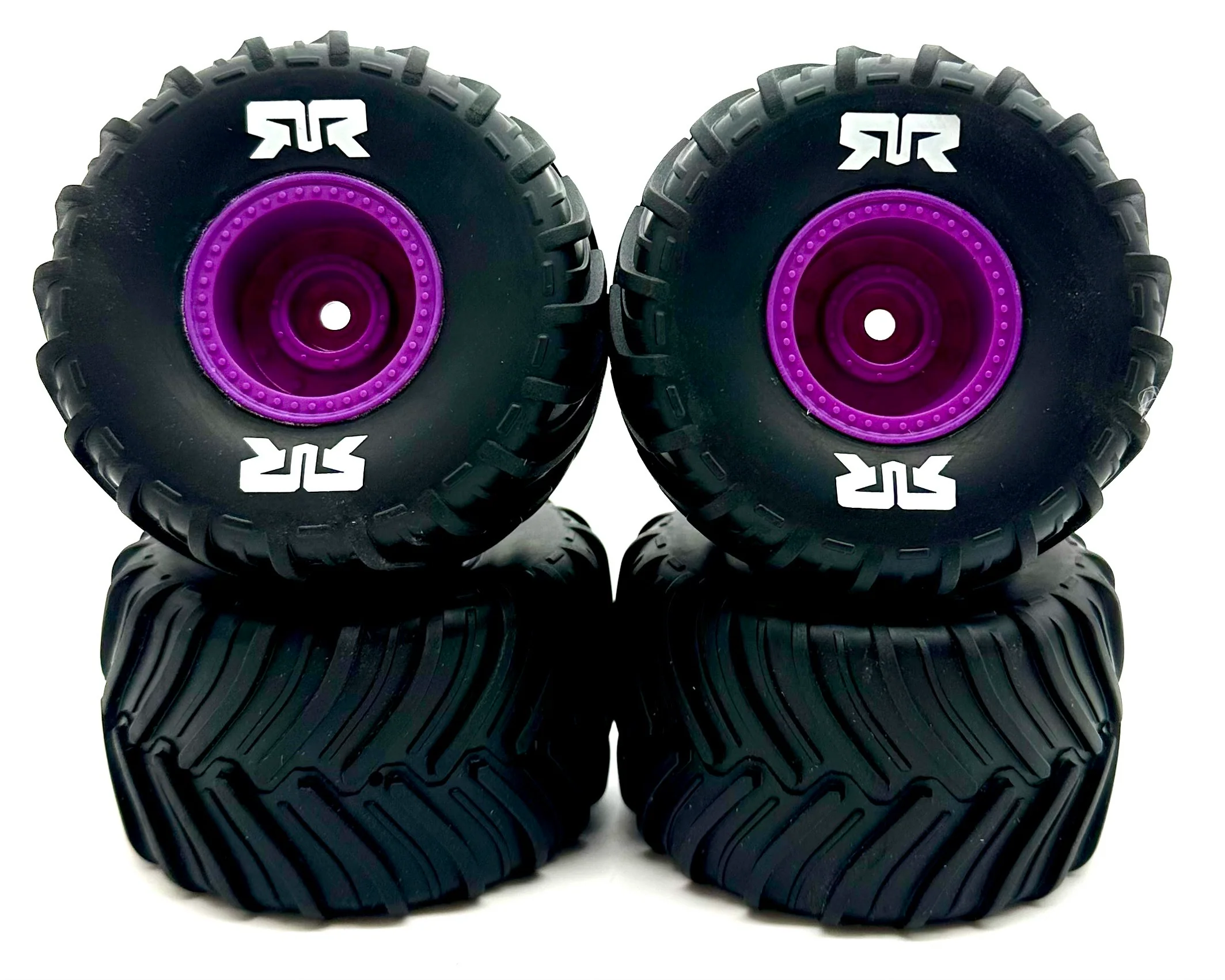 Arrma QUAKE GROM mega 4x4 - Wheels & Tires (PURPLE) dboots MT Gorgon ARA2137 - Image 2
