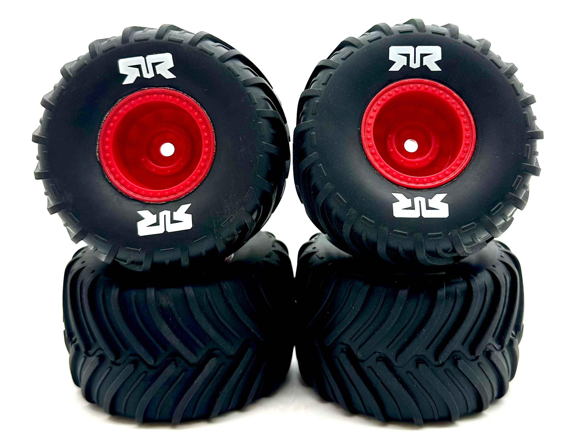 Arrma QUAKE GROM mega 4x4 - Wheels & Tires (RED) dboots MT Gorgon ARA2137 - Image 2