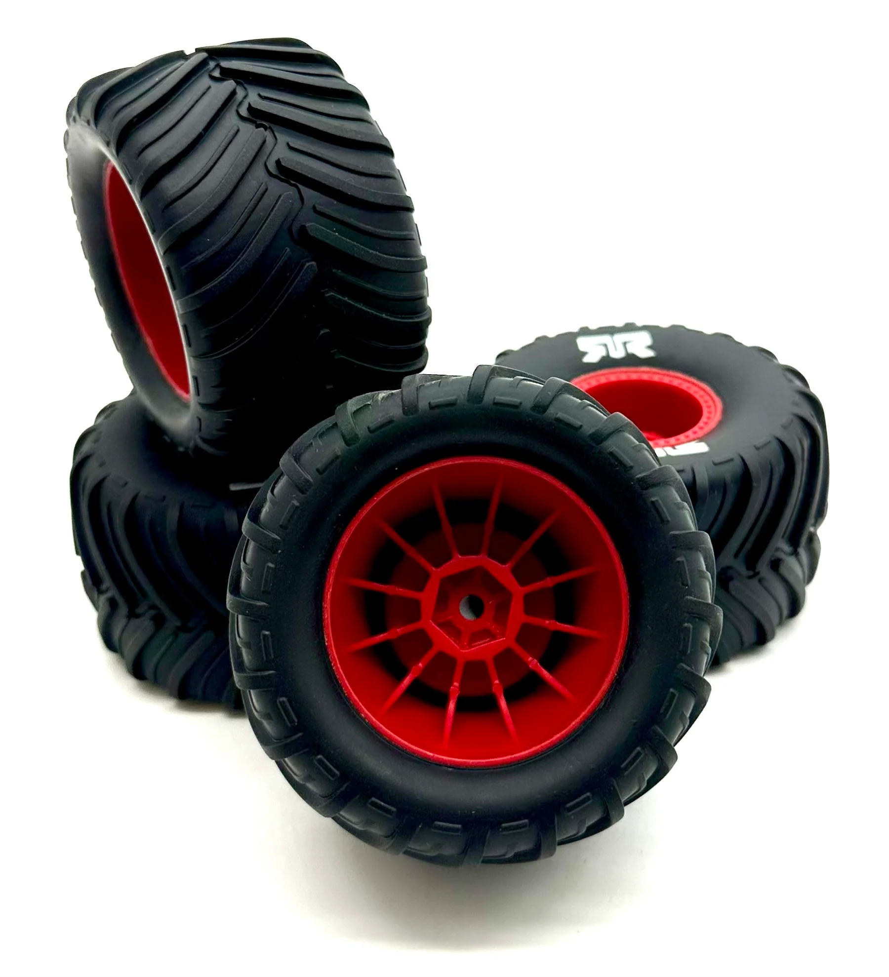 Arrma QUAKE GROM mega 4x4 - Wheels & Tires (RED) dboots MT Gorgon ARA2137 - Image 3