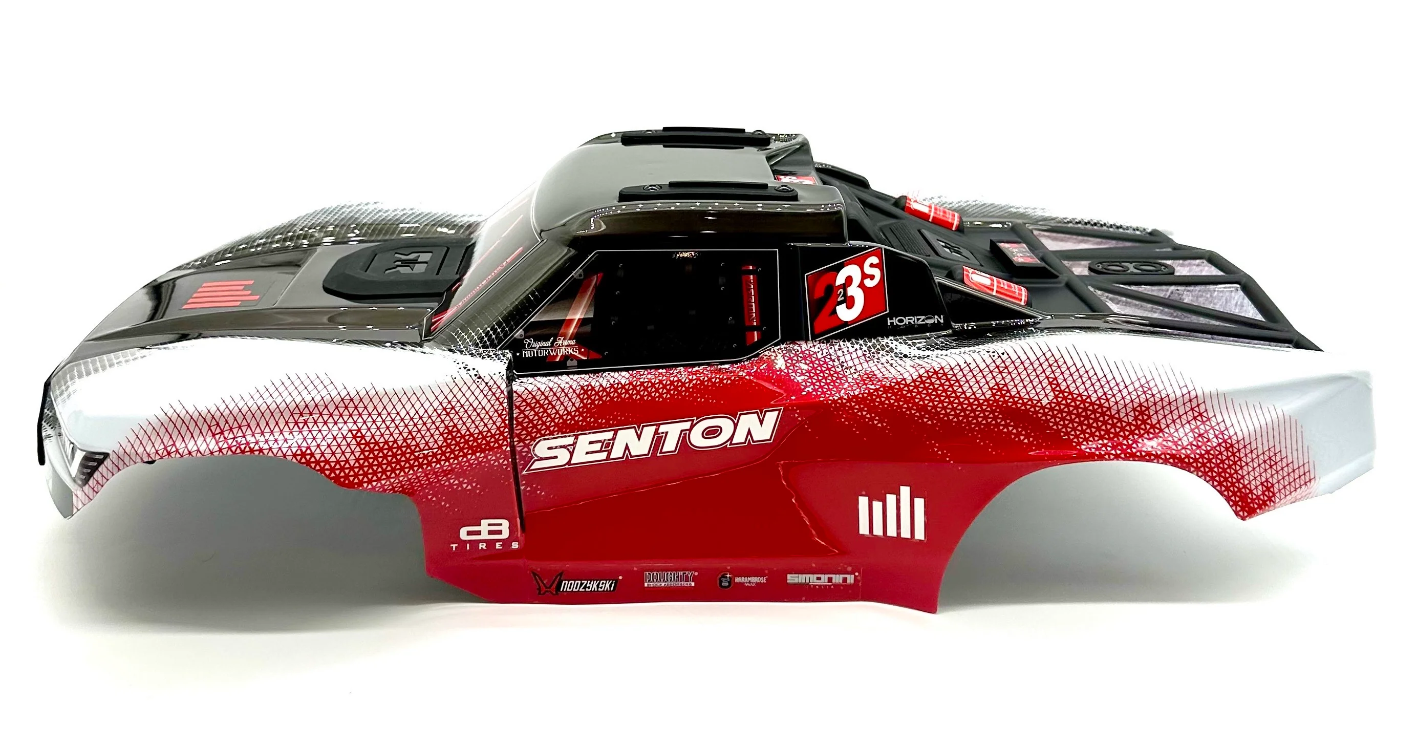 Arrma SENTON 4x4 223s - Body Shell (Red painted clipless ARA4303V4 - Image 3